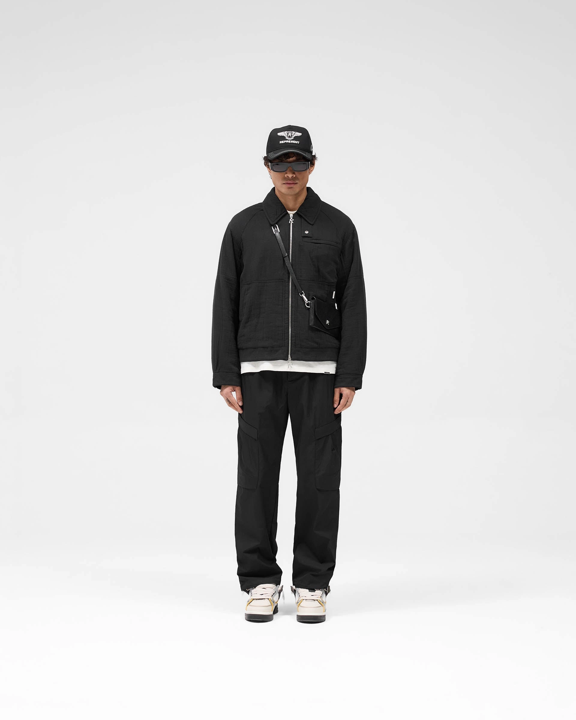 Tech Cargo Pant - Jet Black Smart Utility Comfortable Cut