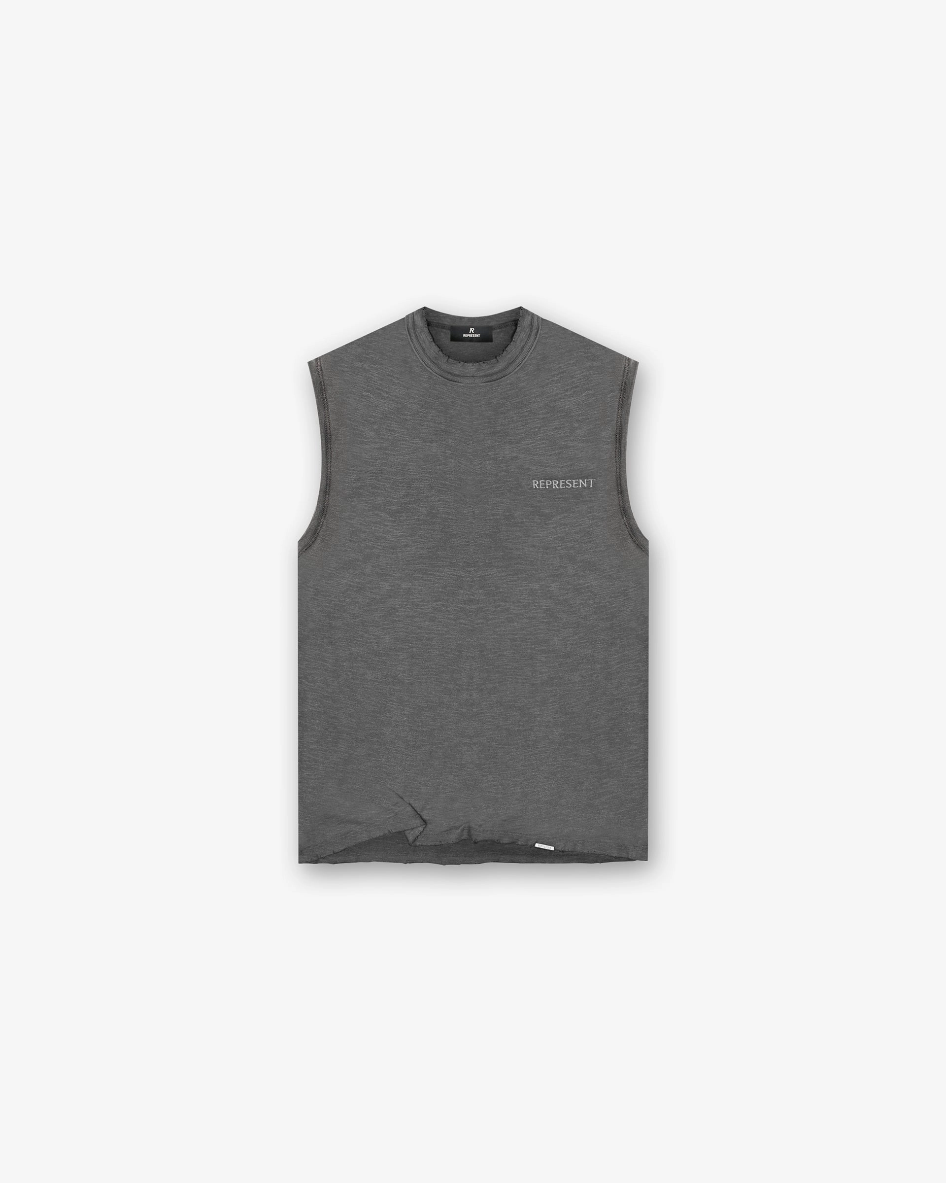 Slub Tank - Vintage Grey Zip Up