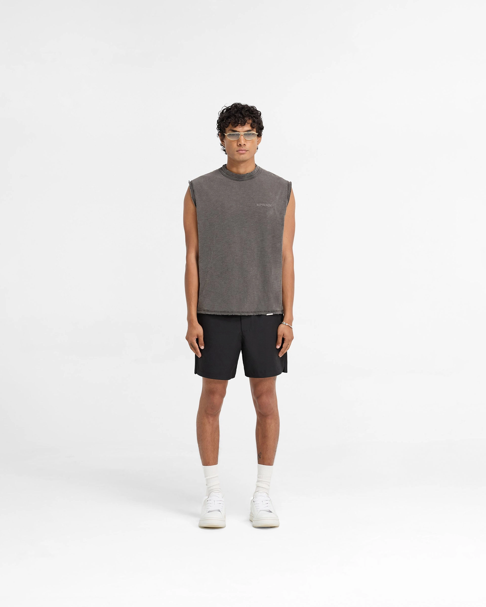 Cozy Vibes Slub Tank - Vintage Grey