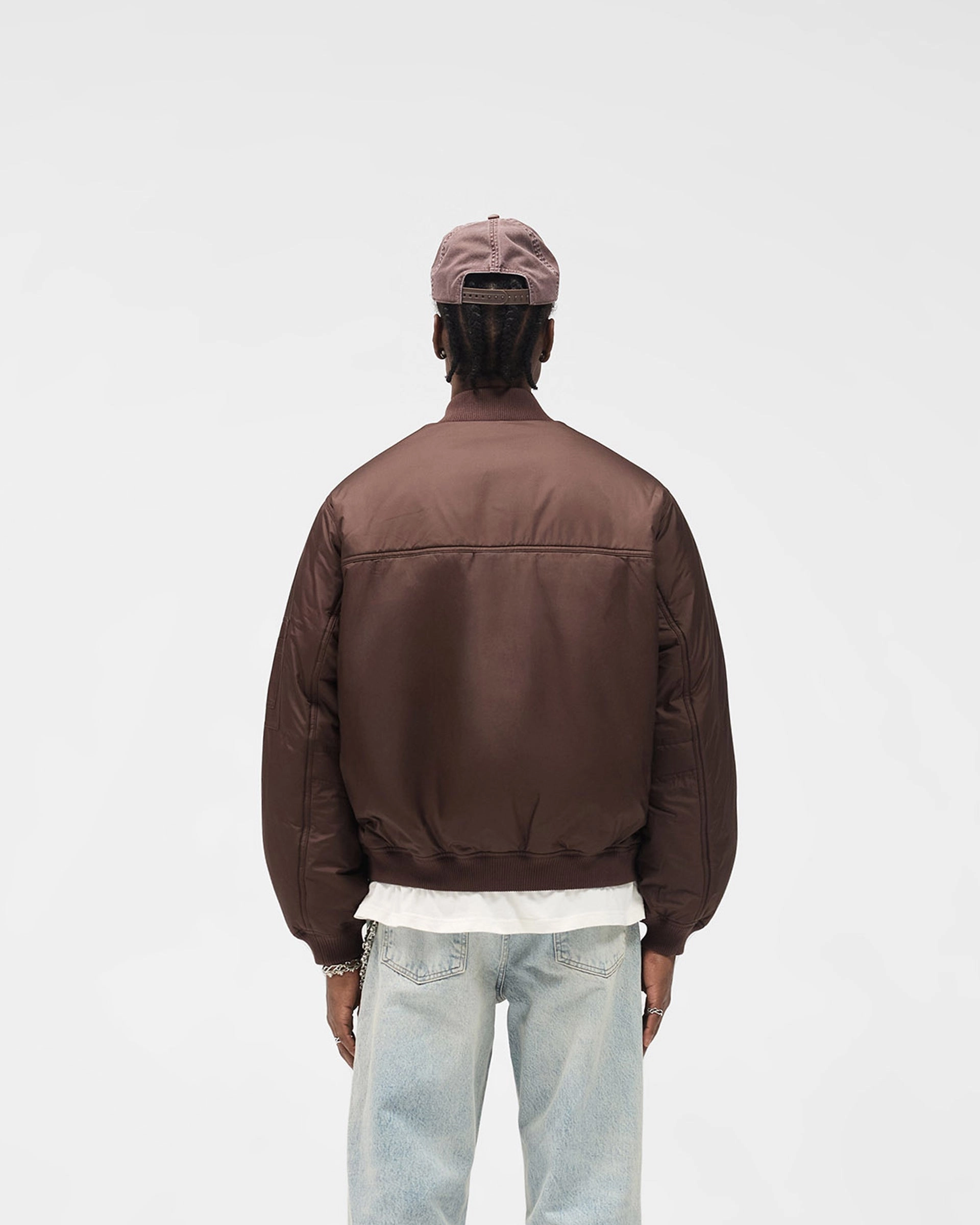 Belted Style Classic Zip Up Smart Bomber - Nero