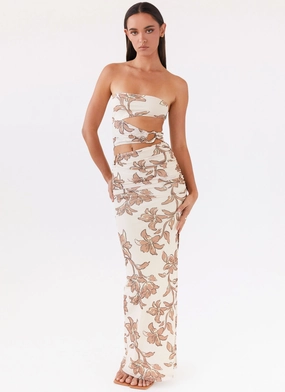 Into Pieces Mesh Maxi Dress - Hazel Bloom All-Day Wear Daily Go