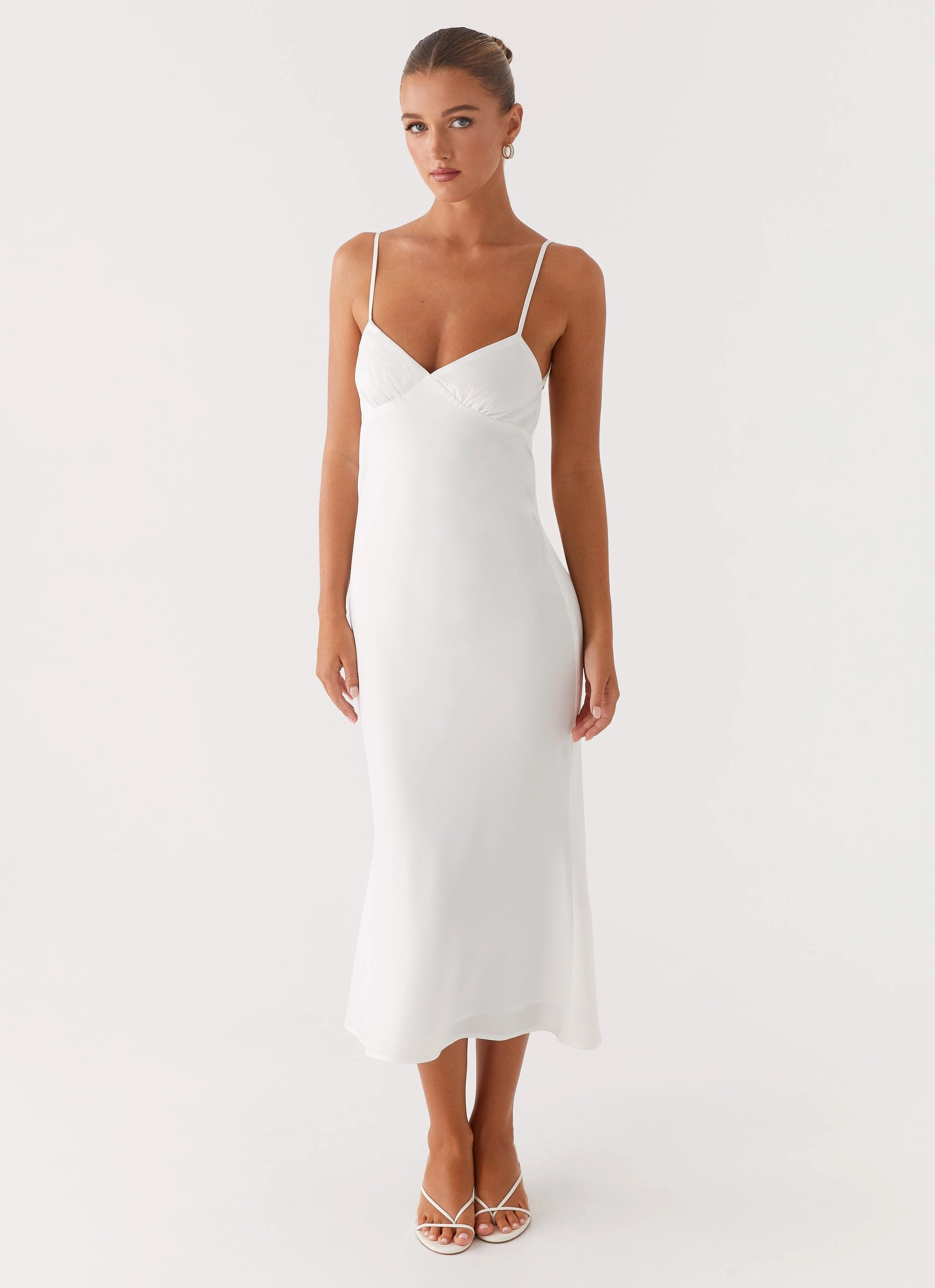 Happy Soul Bentley Midi Dress - White