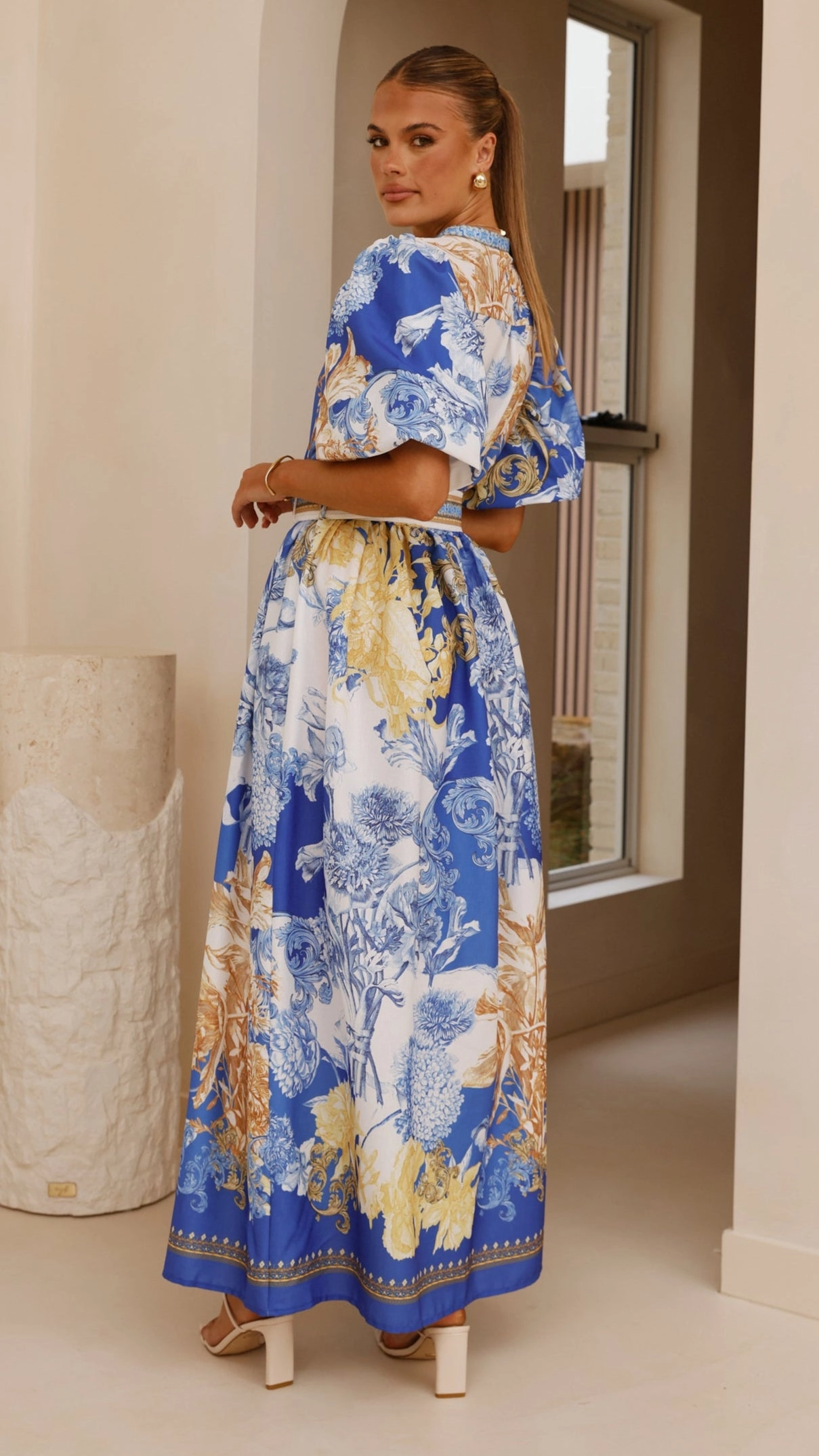 Vania Maxi Dress - Blue Doll Soft and Stylish Cozy Flex