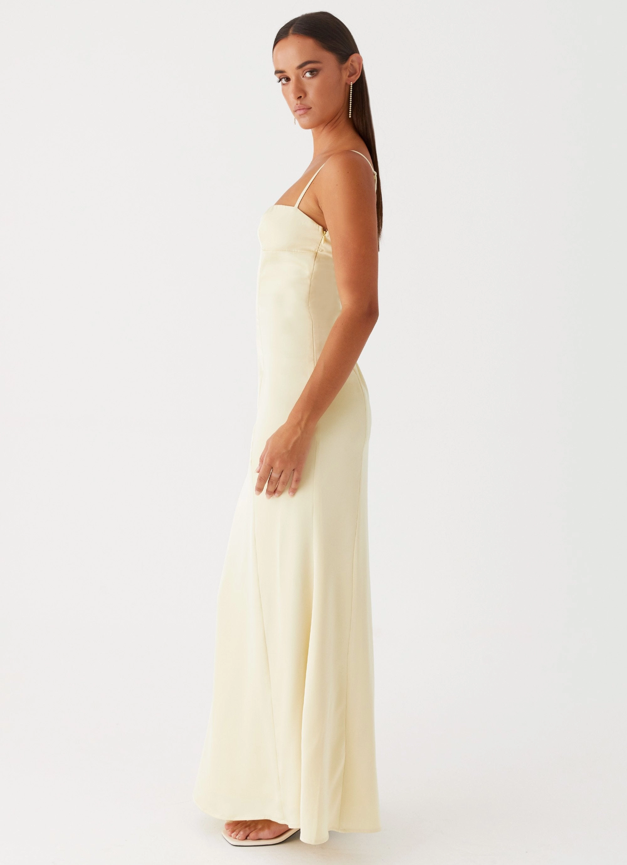 High-Fashion Miss Bloom Maxi Dress - Lemon