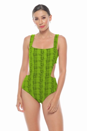 Kriza One Piece Dynamic Prints High Elasticity Seamless