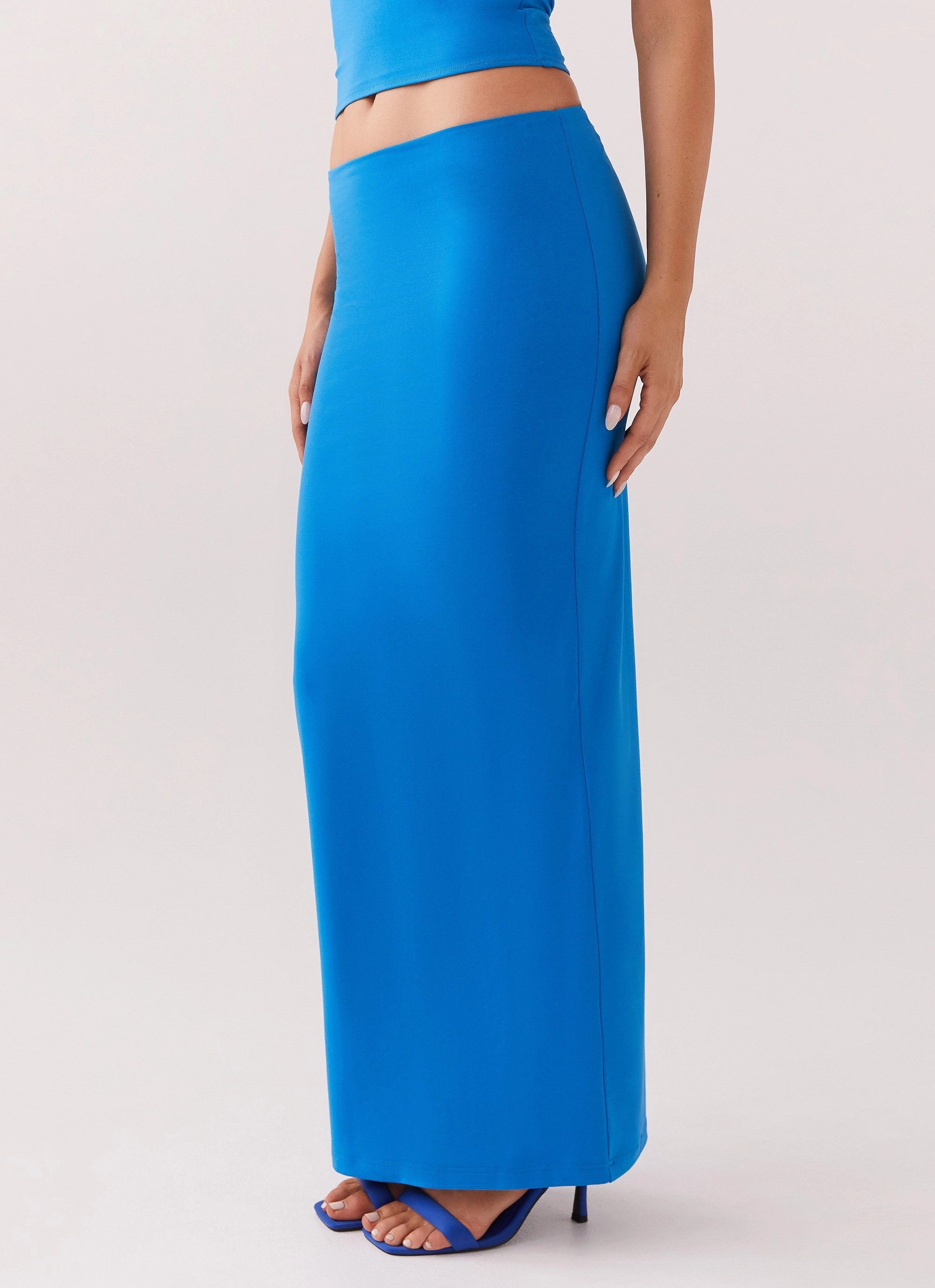 Solace Soul Maxi Skirt - Cobalt Bold Mood