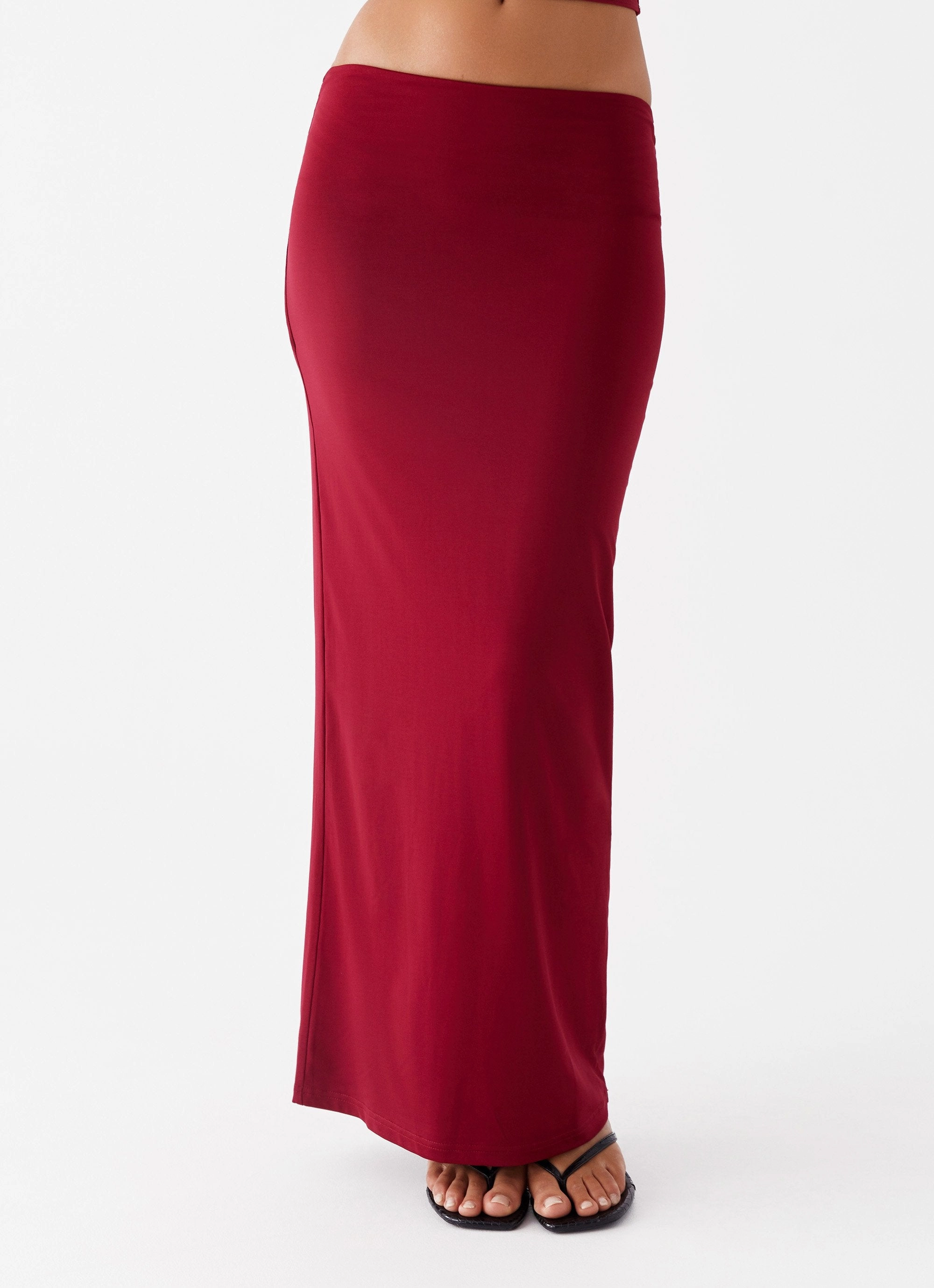 investment piece Solace Soul Maxi Skirt - Maroon