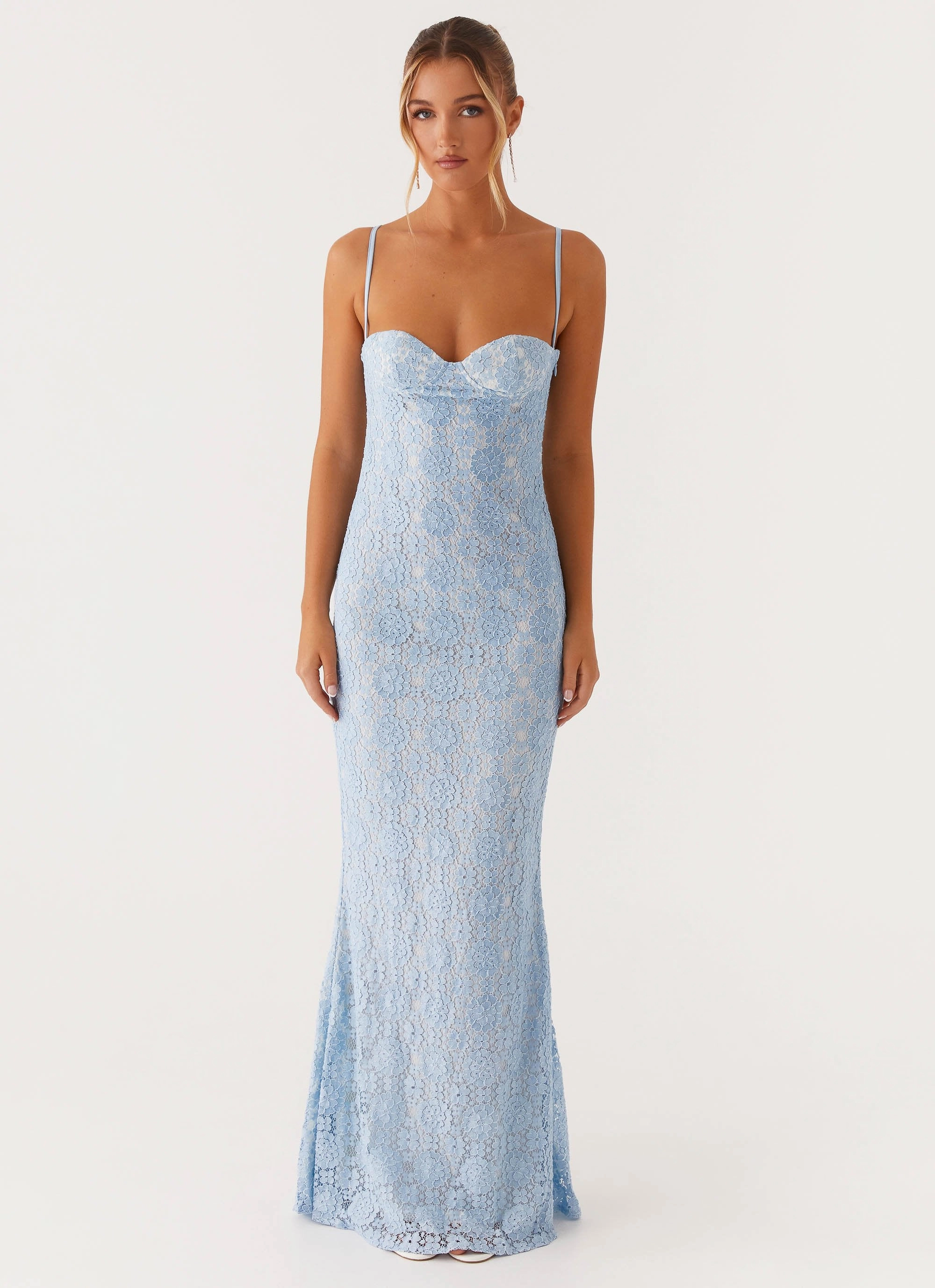 Sonia Maxi Dress - Blue Glamorous look Soft Touch
