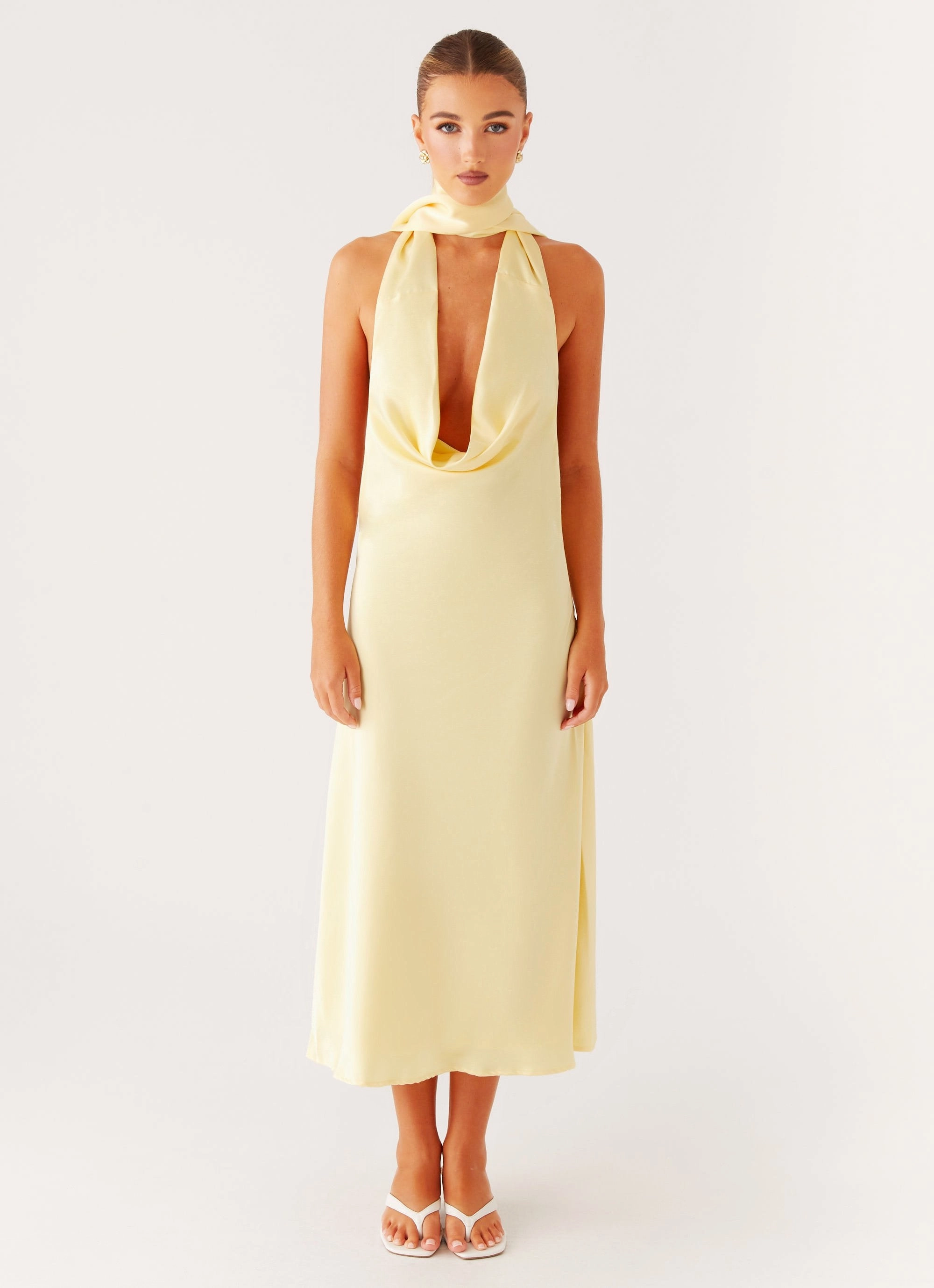 Light Rhythm Chic Comfort Look Sonny Midi Dress - Yellow