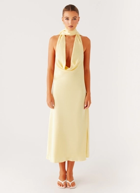 Light Rhythm Chic Comfort Look Sonny Midi Dress - Yellow