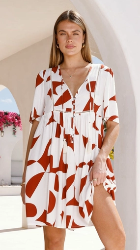 High low hem Adalynn Mini Dress - Sienna