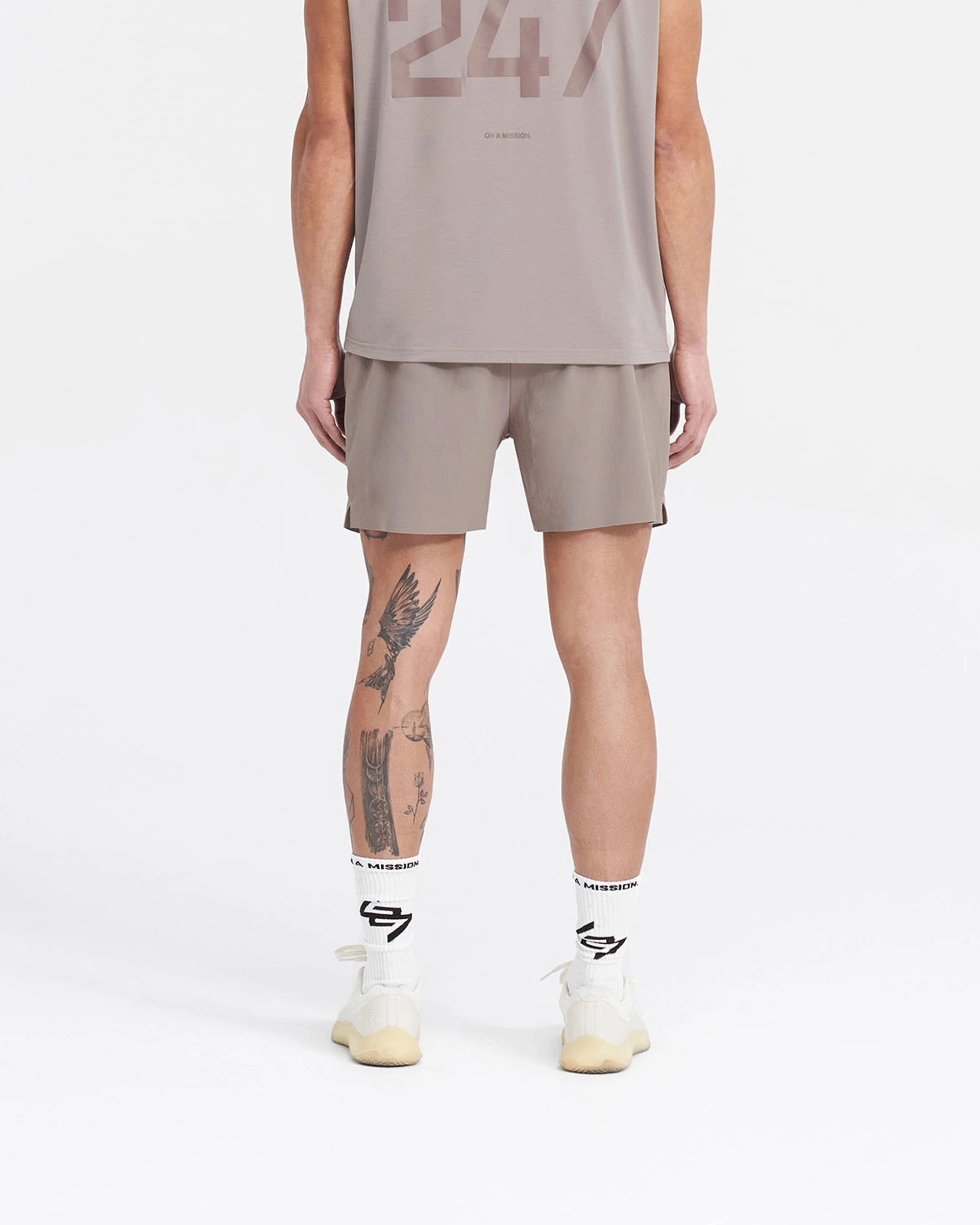 247 Fused Shorts - Cinder Flexible stretch Sleek Comfort