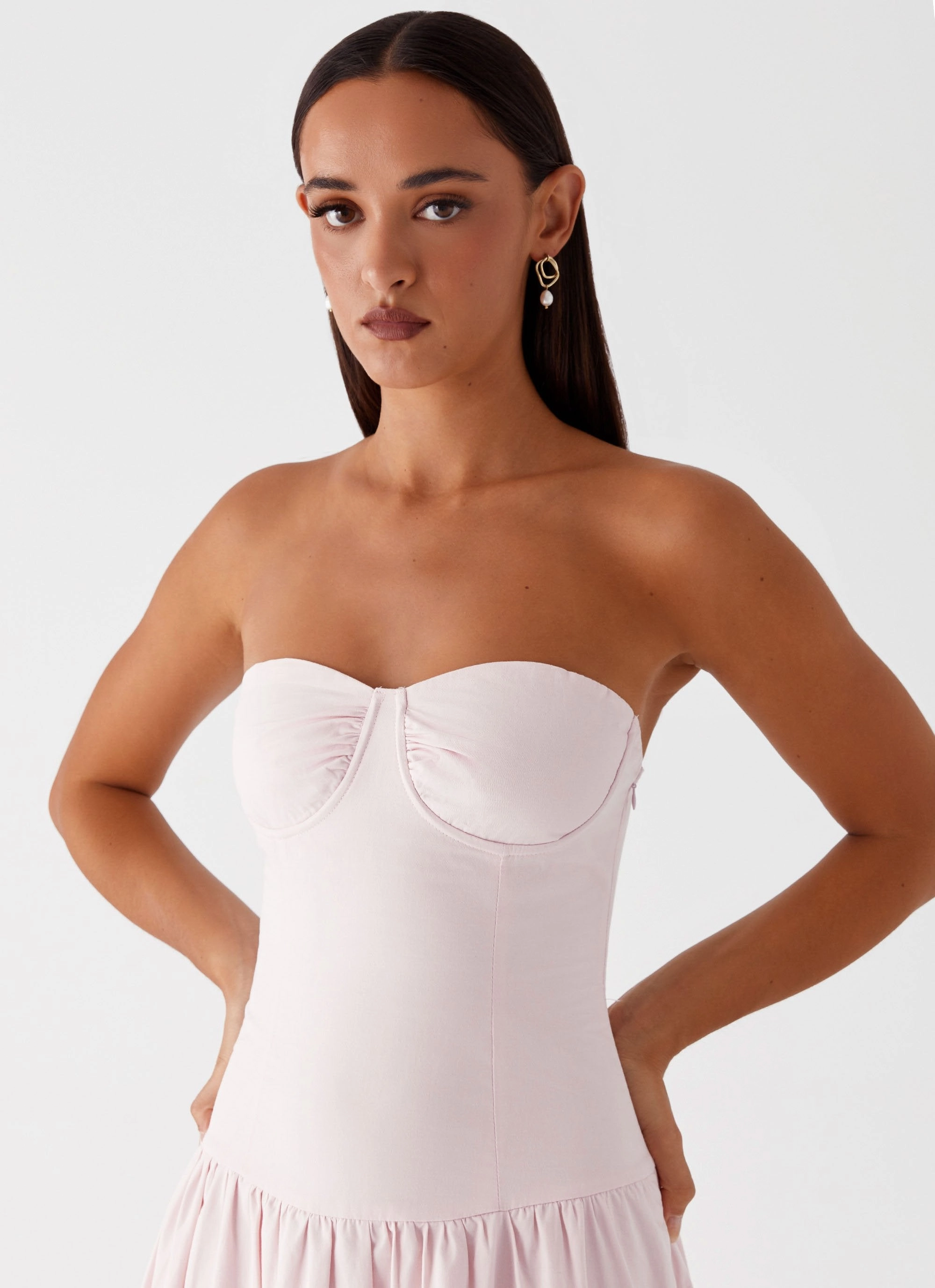 Starla Maxi Dress - Pink Neat Finish