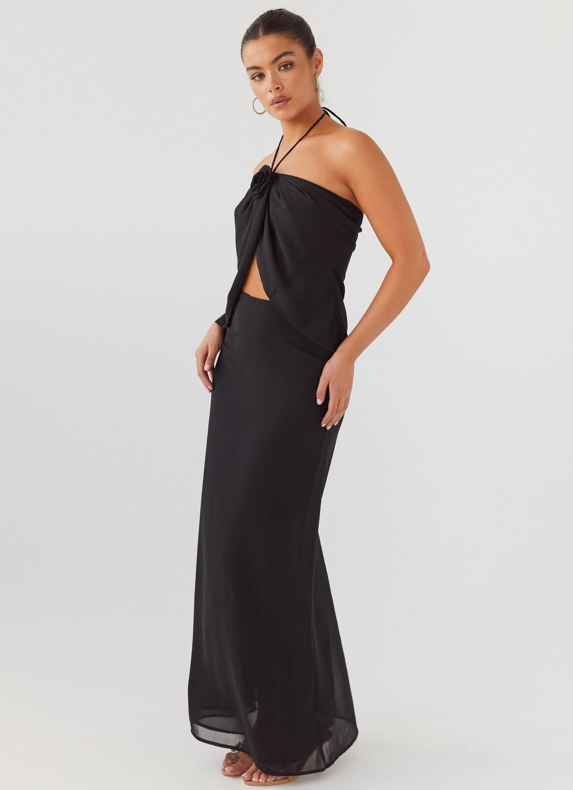 Nightfall Maxi Skirt - Midnight Quiet Style