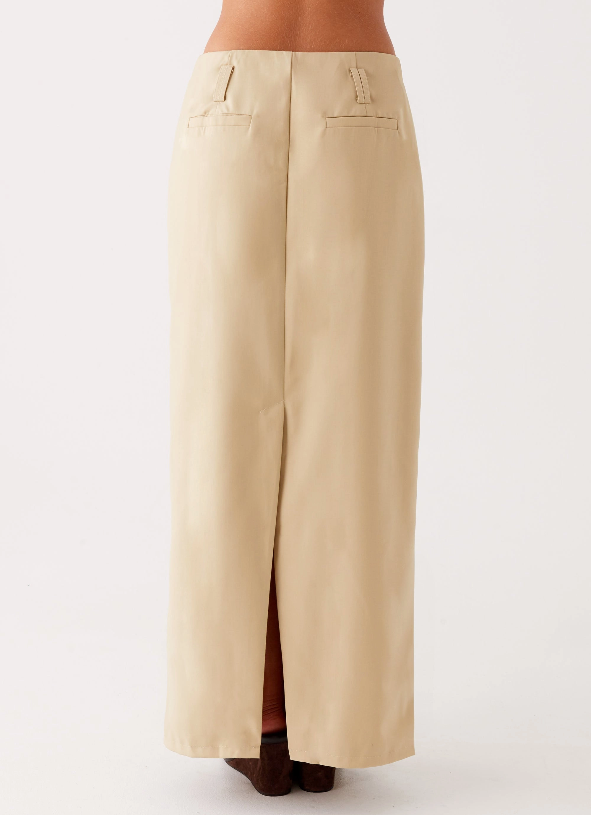 Contemporary Design Machine washable Stella Tailored Maxi Skirt - Beige
