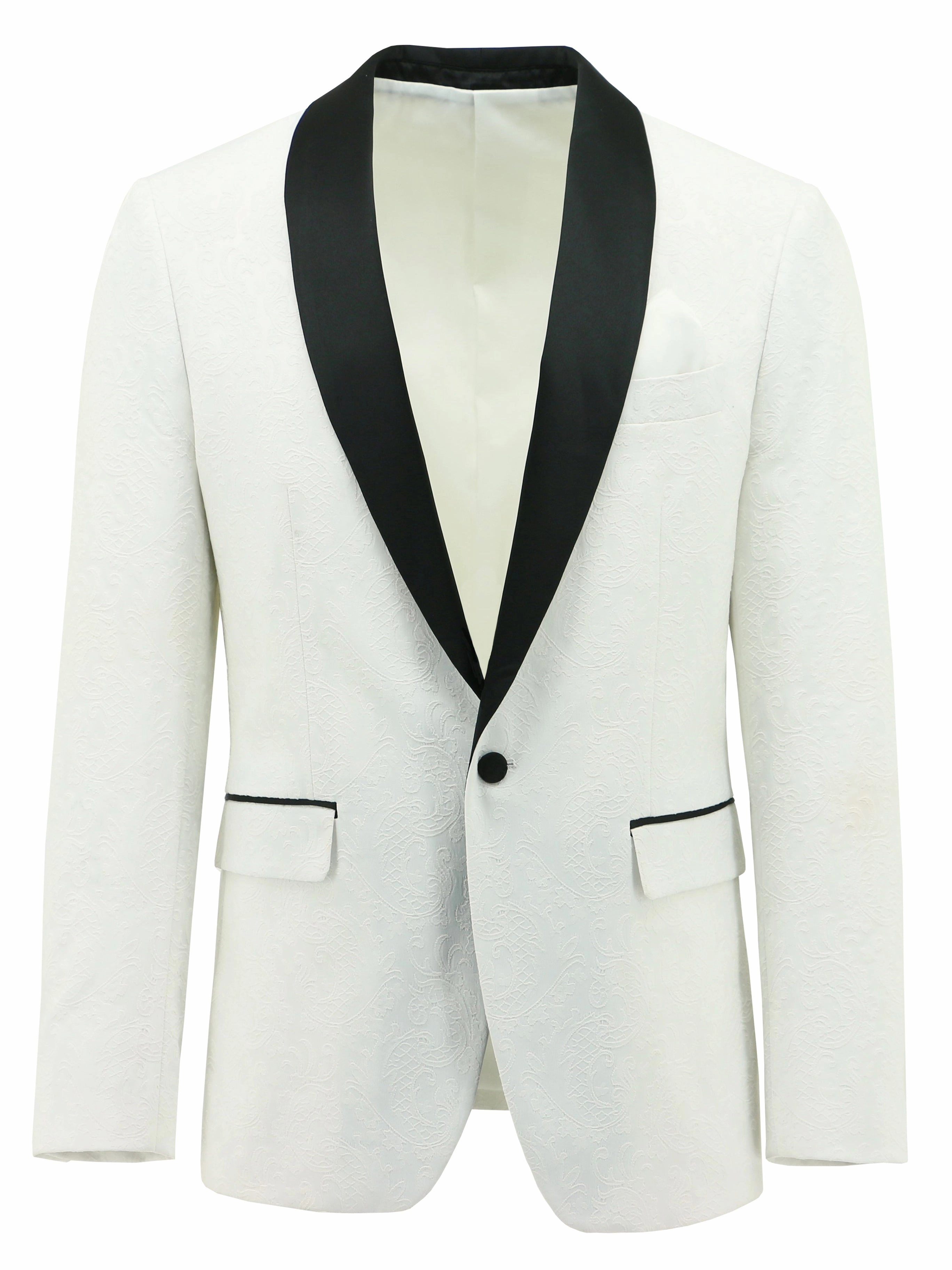 Henry White Paisley Dinner Jacket Reflective Detailing