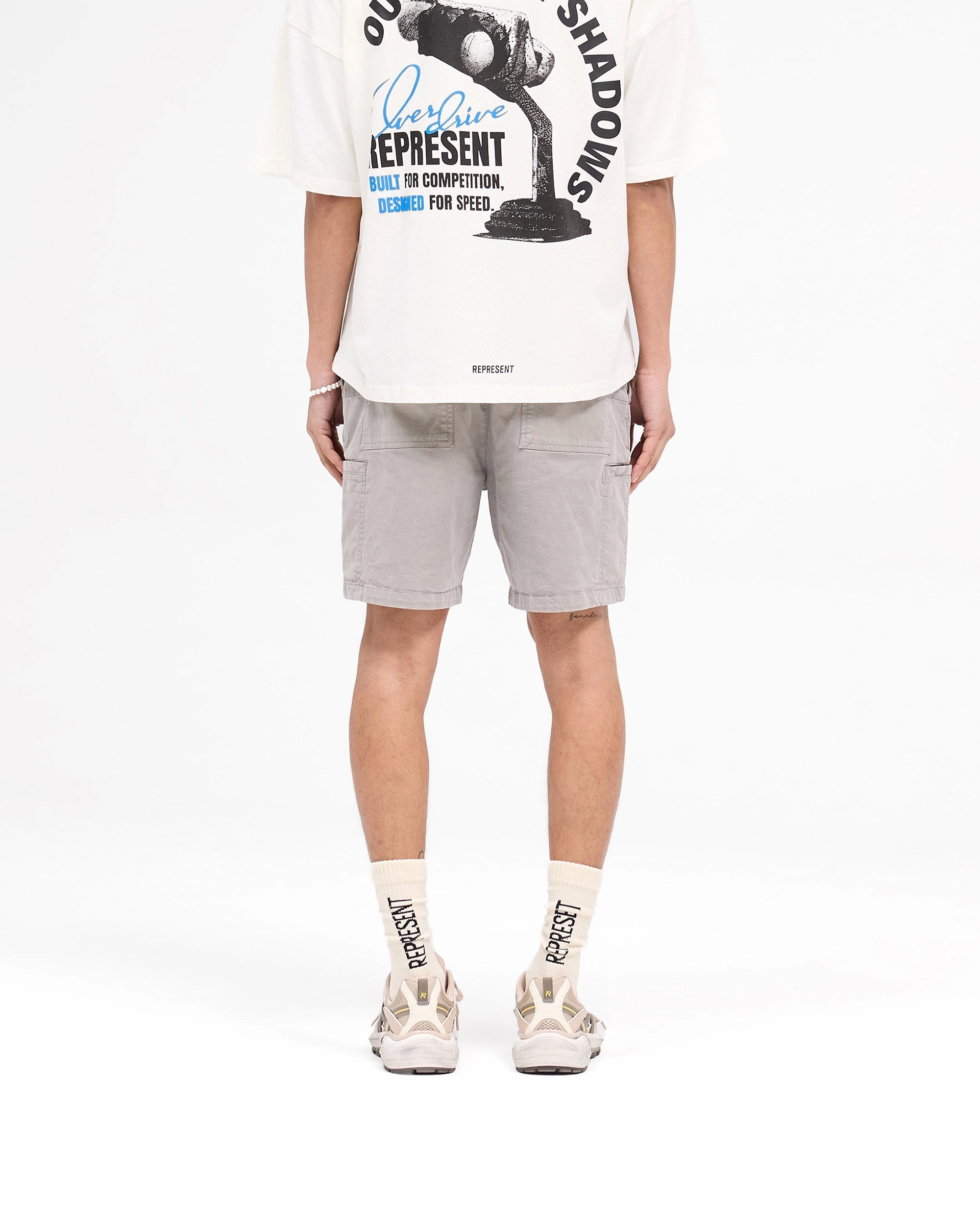 Compression Fit handmade touch Season Cargo Short - Washed Taupe