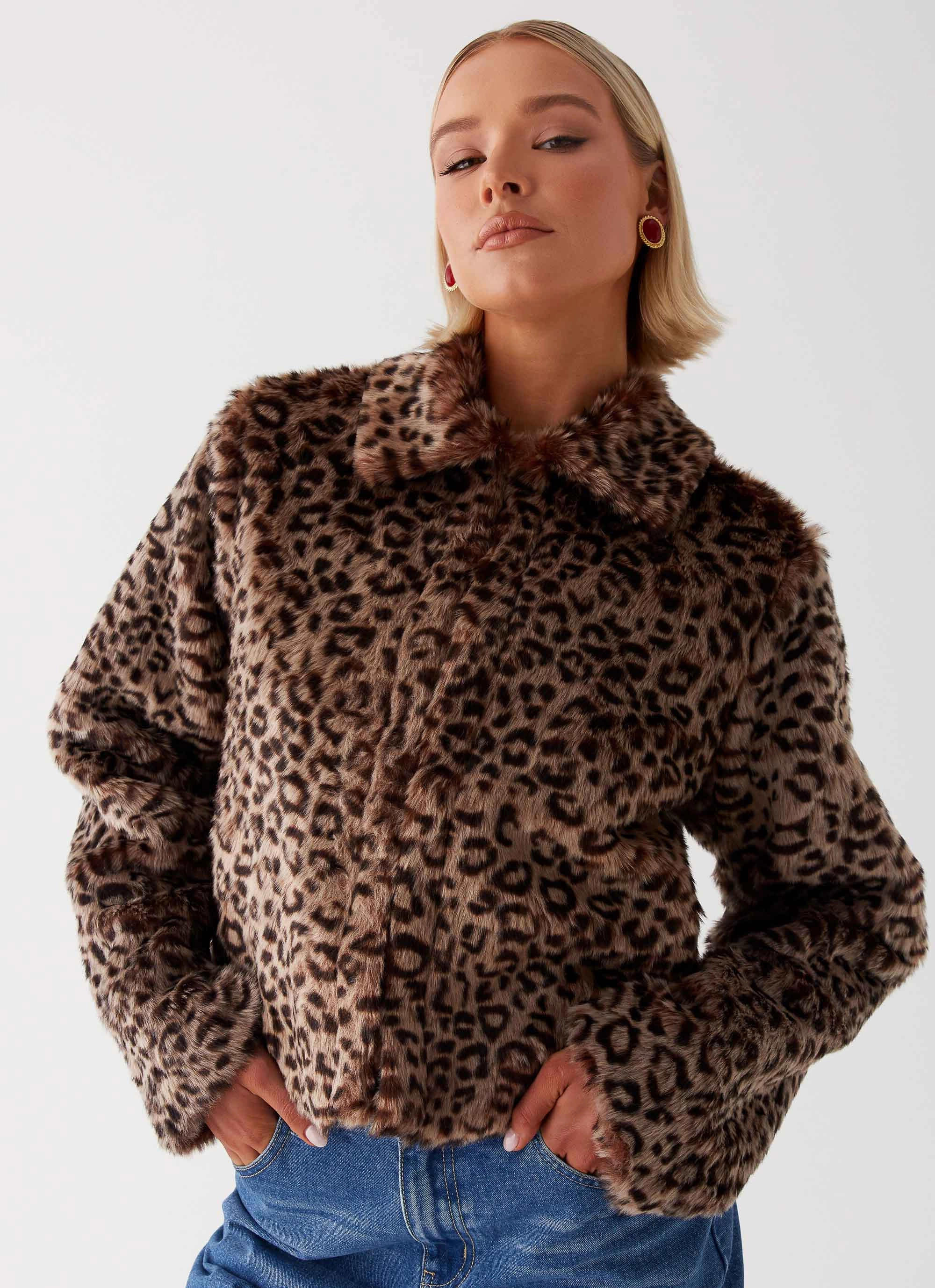 Raleigh Fur Jacket - Leopard Secure Closure Systems
