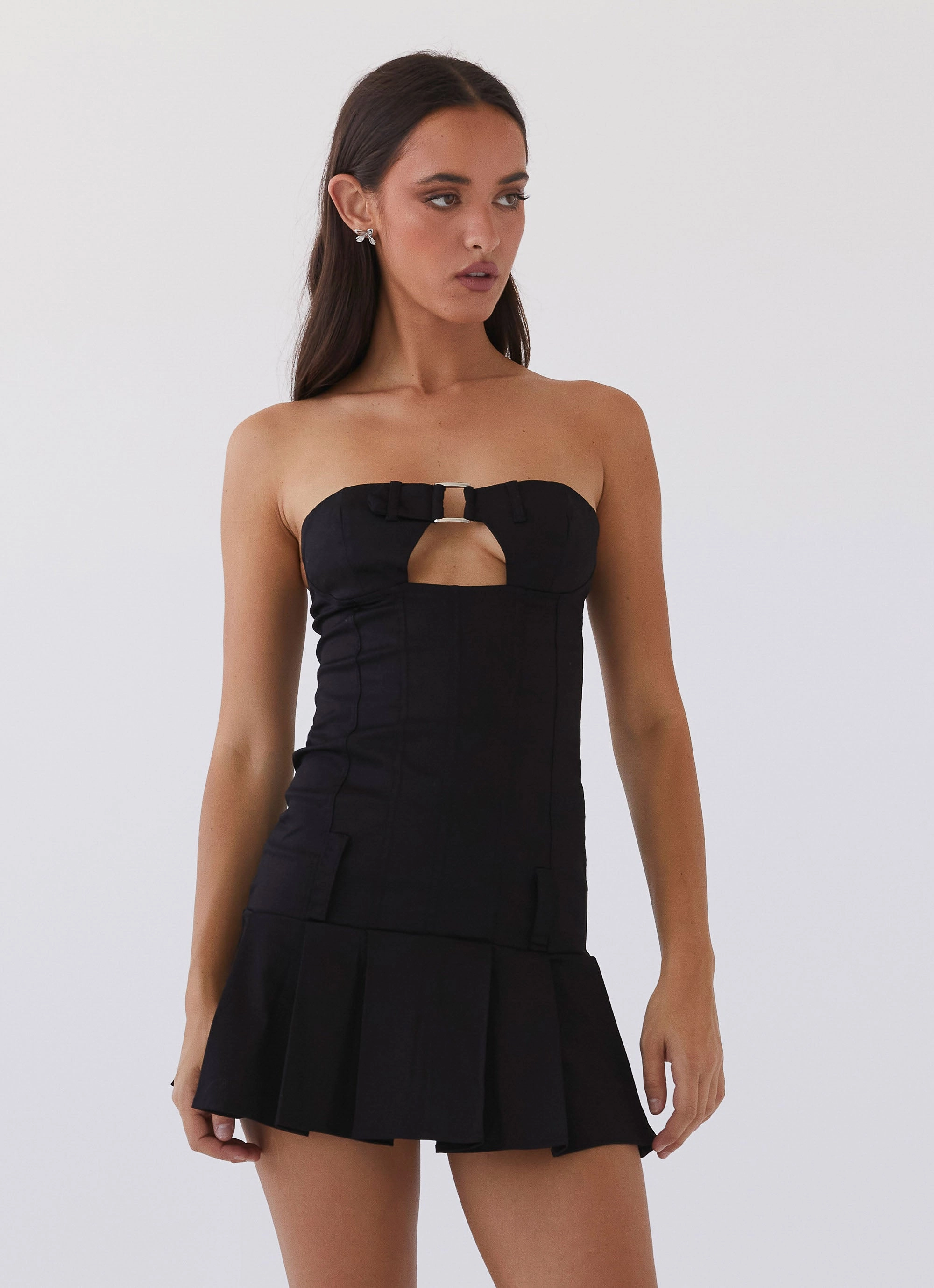 Case Closed Mini Dress - Black Timeless Wear