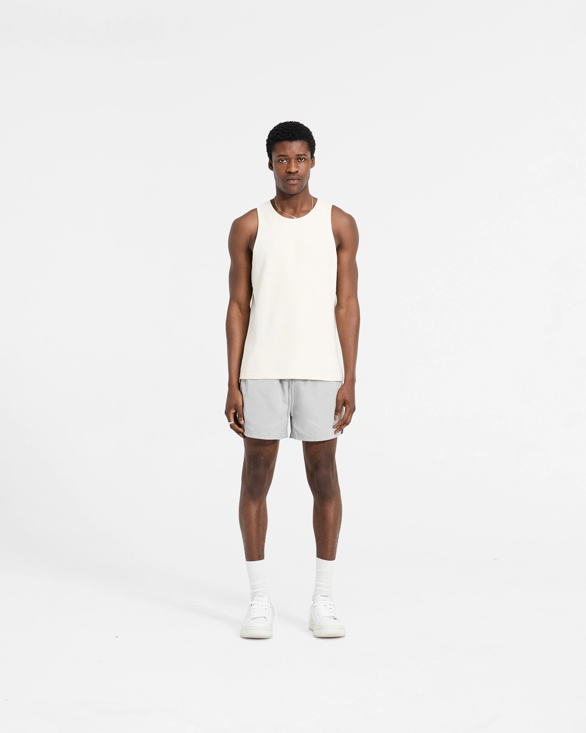Swim Shorts - Grey Double Needle Stitching Breathable Layer