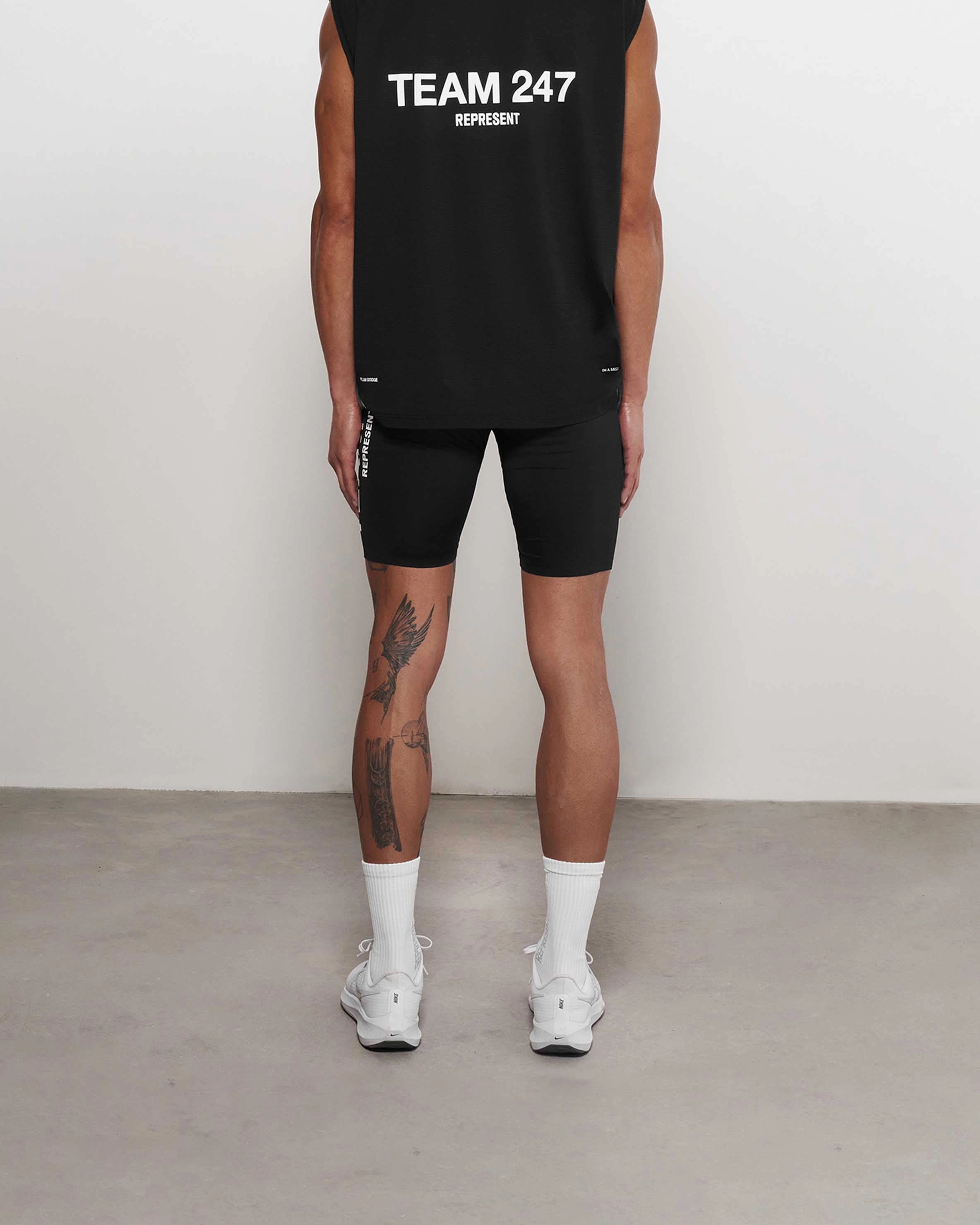 Team 247 Half Tight - Black Summer Fashion Breathable Performance