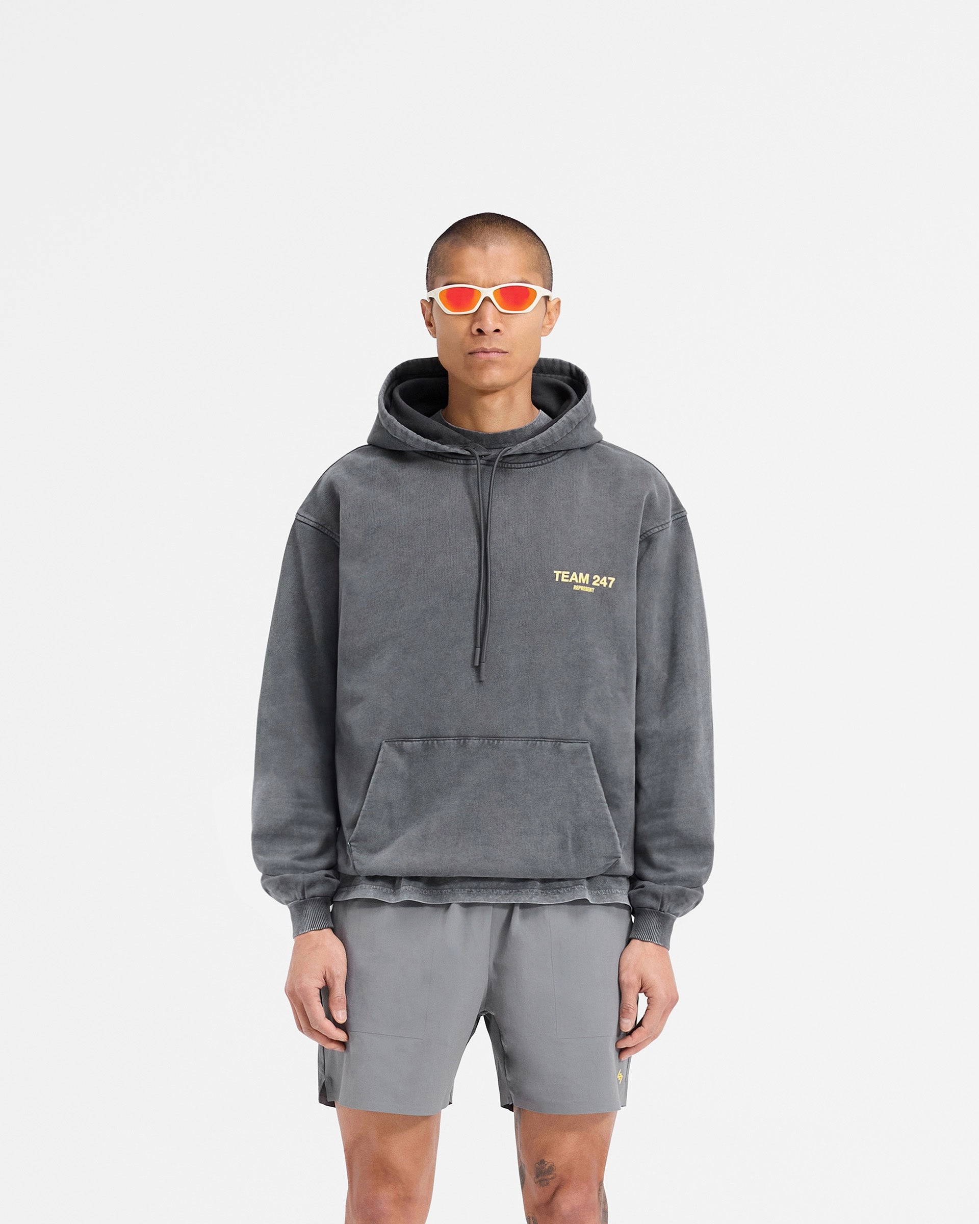Trend Feel Team 247 Oversized Hoodie - Pewter Lemon