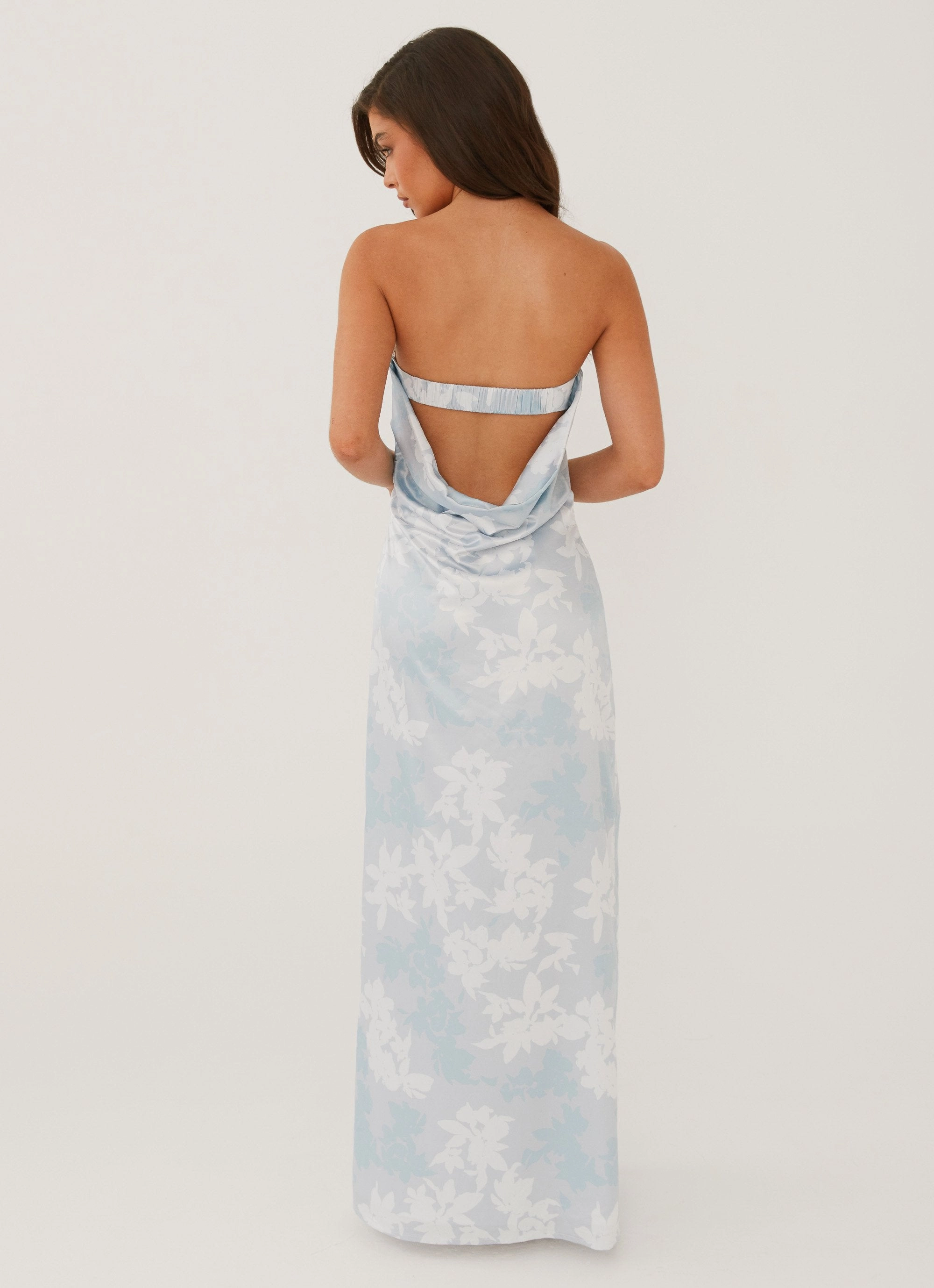 Wedding Style Love Me More Maxi Dress - Blue Blossom