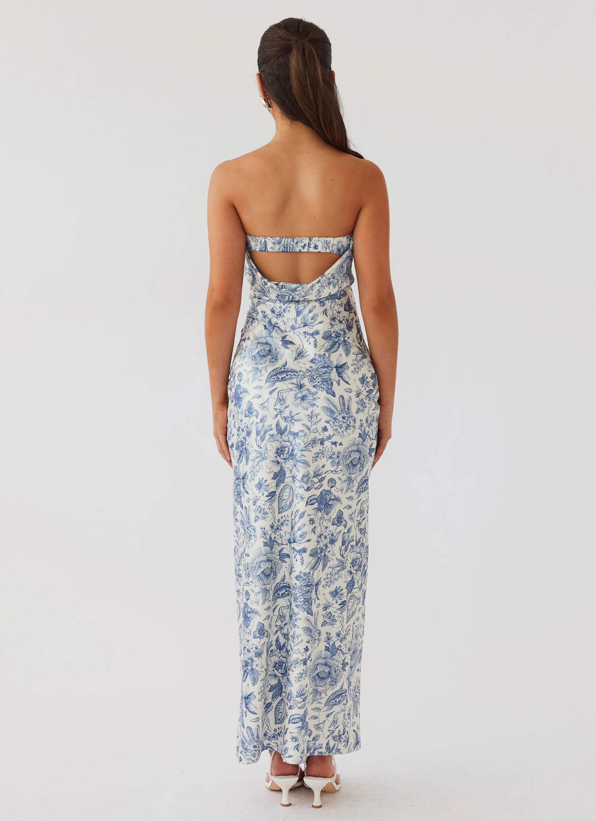 Sharp Detail Summer Lover Maxi Dress - Blue Paisley