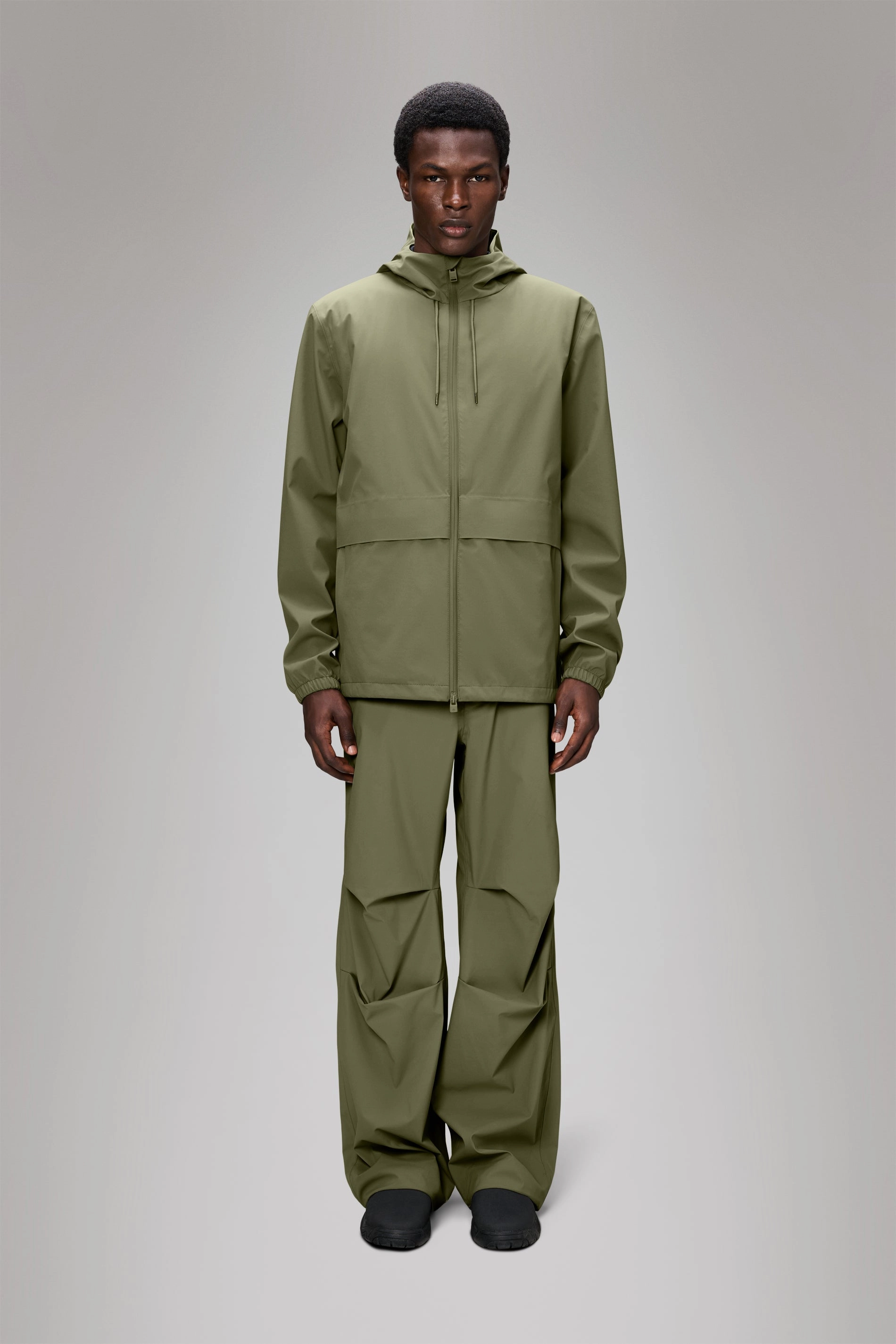 Suva Hardshell Pocket Jacket Wrinkle Free Fabric Wind Resistant Coating