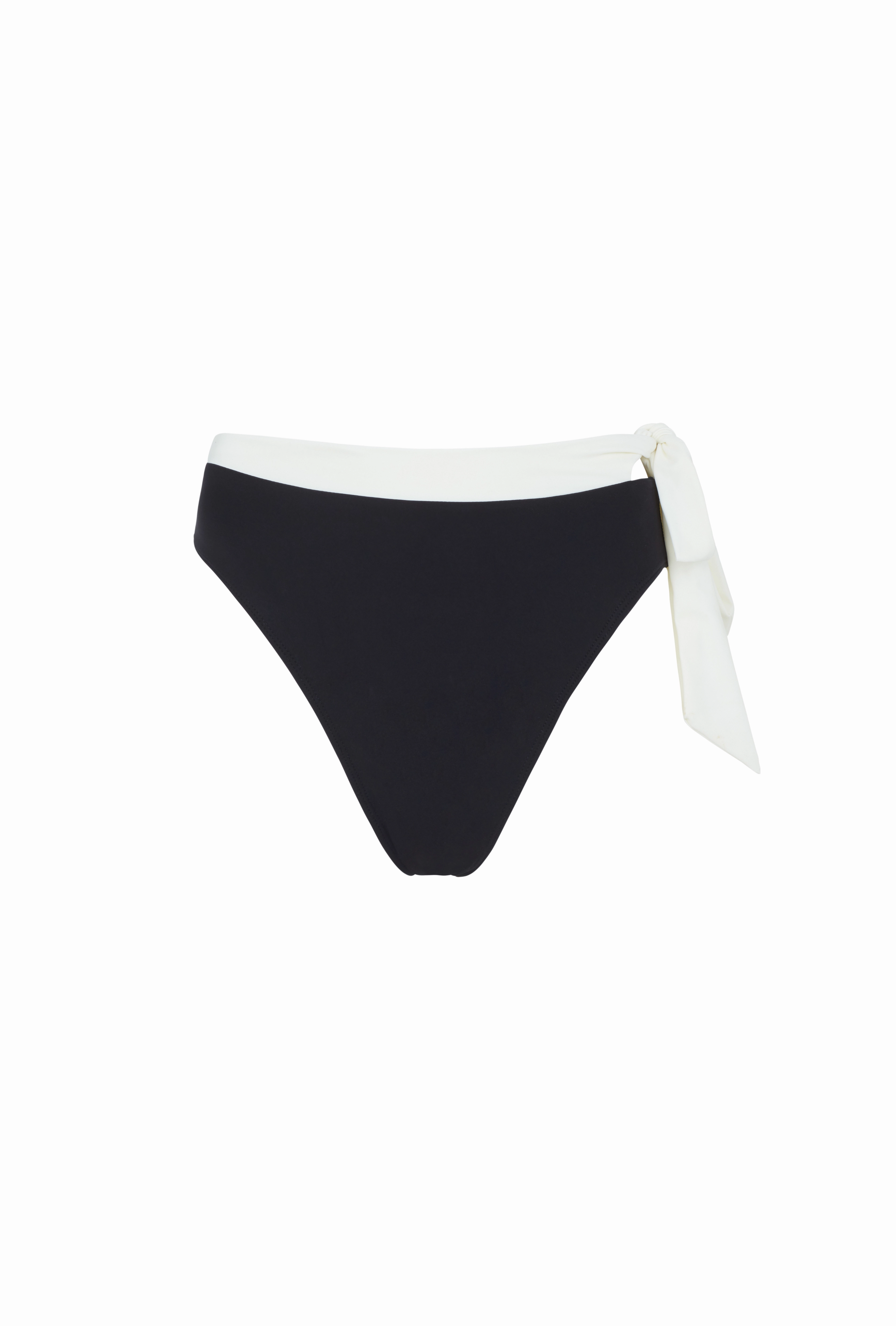 Sporty-Chic Pool Days Tahiti Bottom - Black/Ivory PYRATEX?