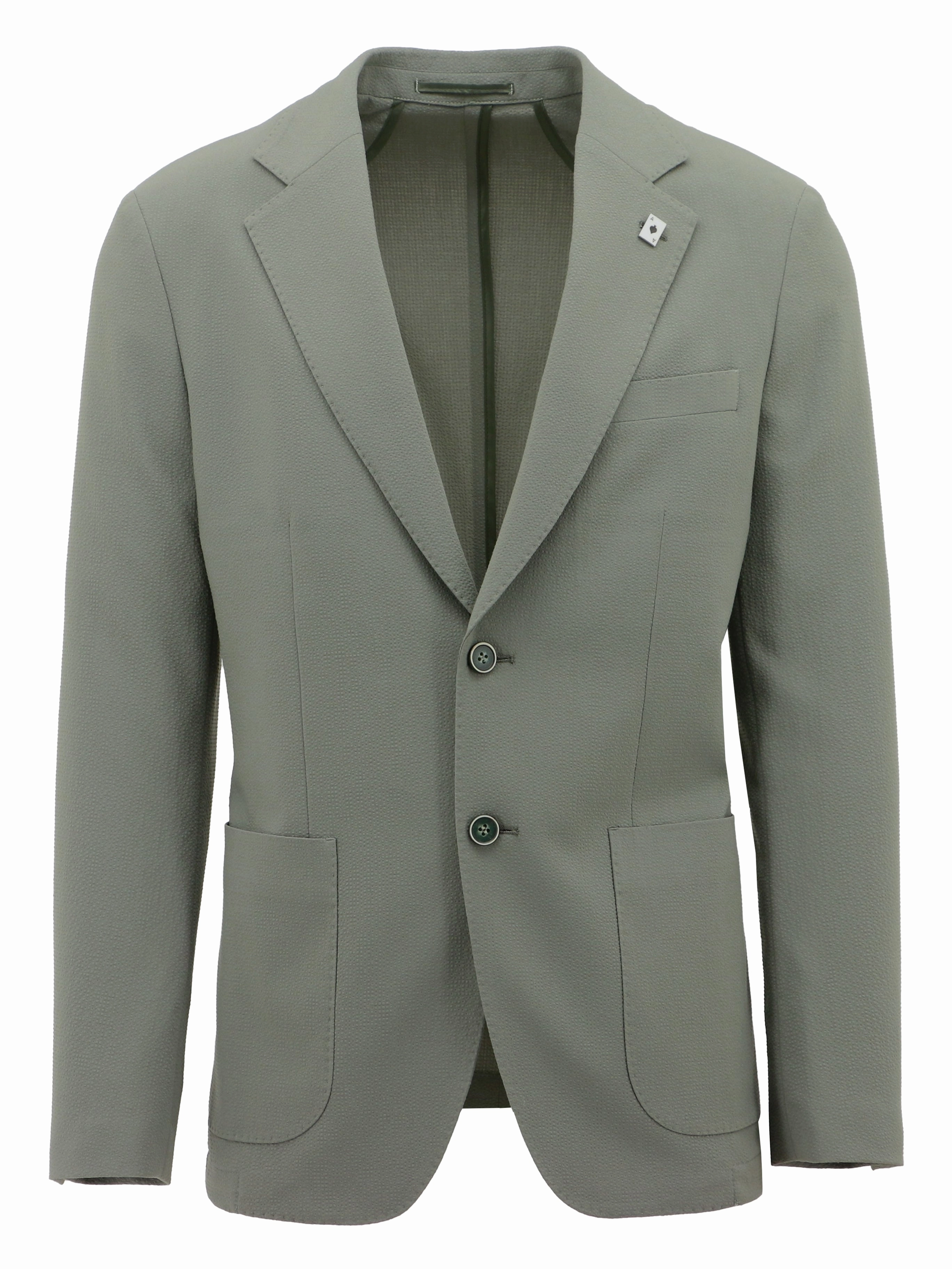 Stitched Look Genoa Olive Sports Jacket