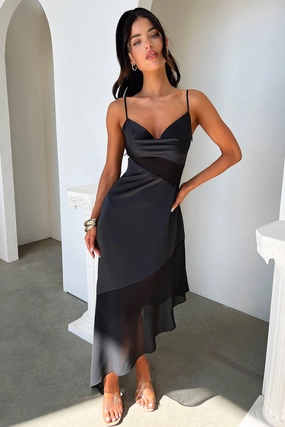 Plus Fit Vibrant Form Talena Dress - Black