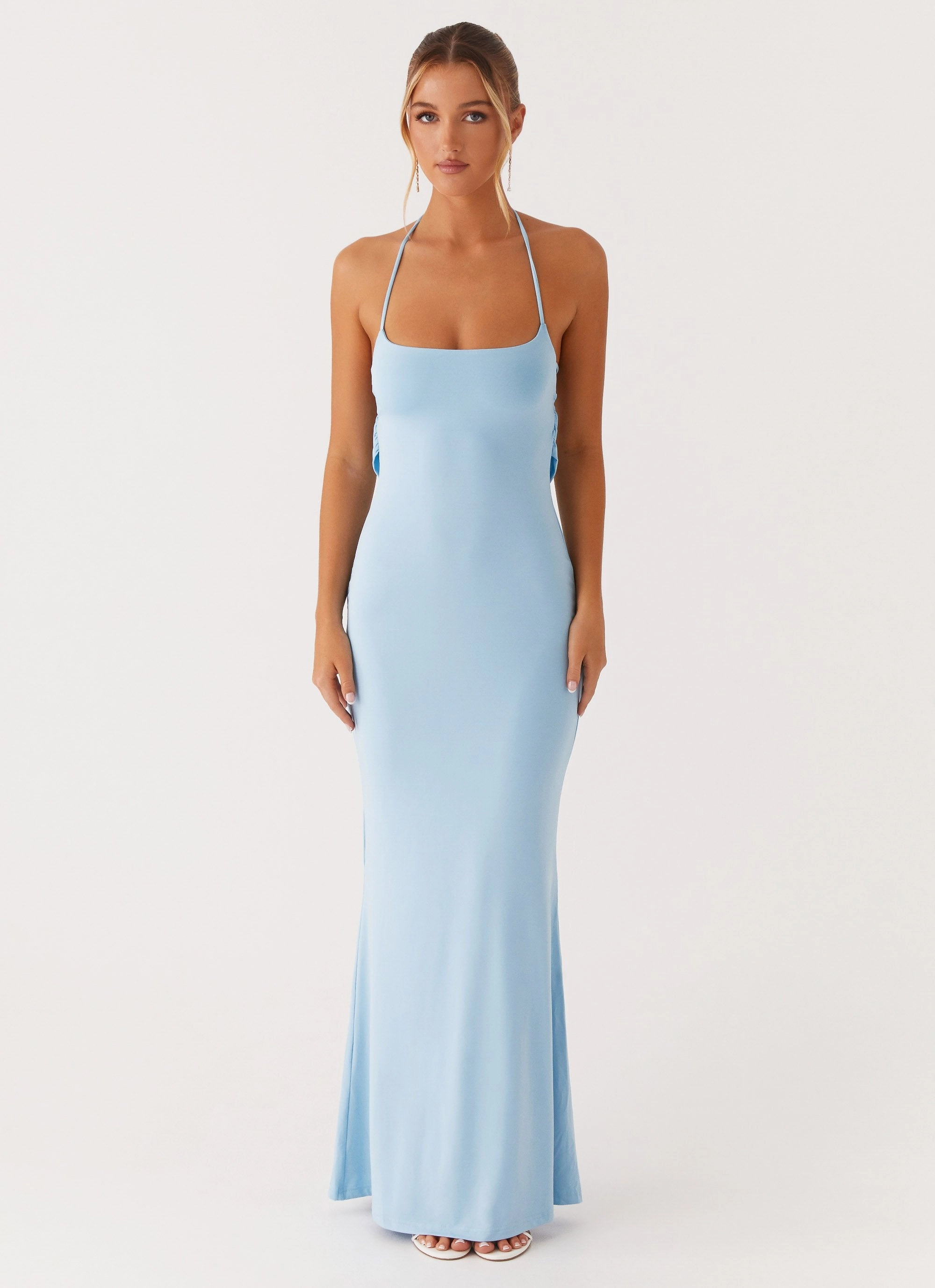 Talk About Us Maxi Dress - Blue Clear Blush Daily Favorite