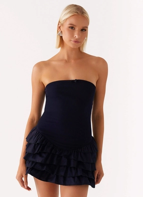 Tamay Mini Dress - Navy New Mood