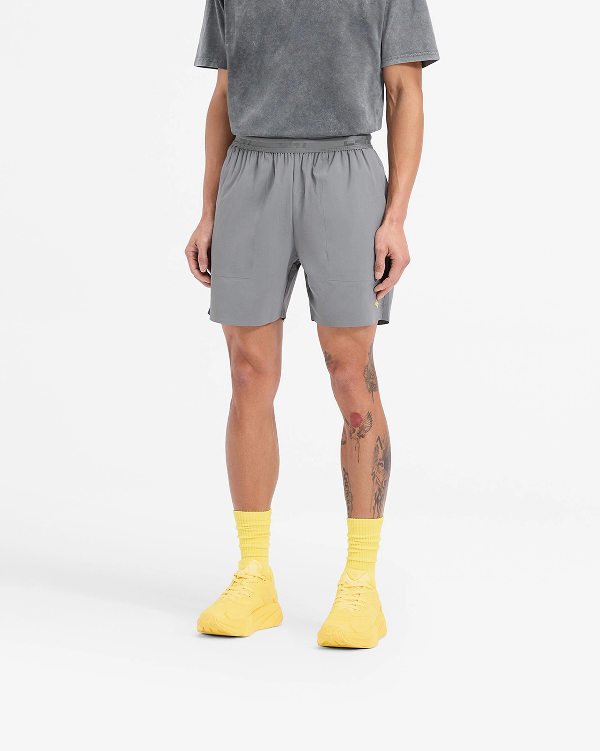 Team 247 Fused Shorts - Pewter Lemon Sporty Edge