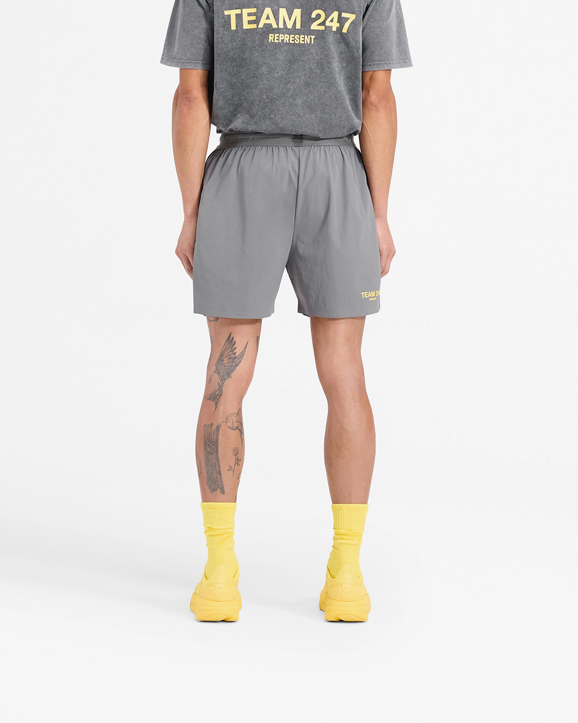 Team 247 Fused Shorts - Pewter Lemon earthy shades