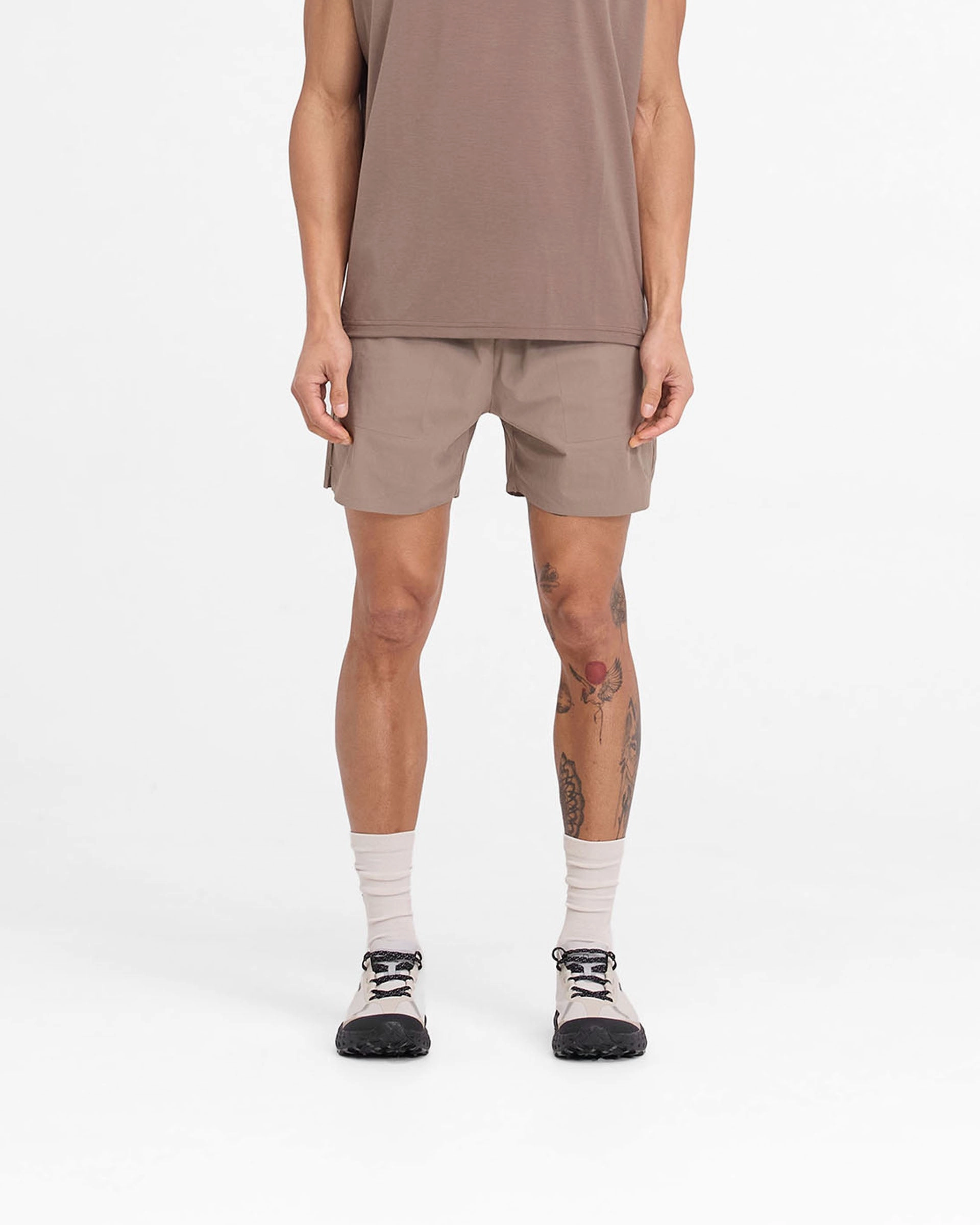 Team 247 Fused Shorts - Umber Ergonomic Curved Seams