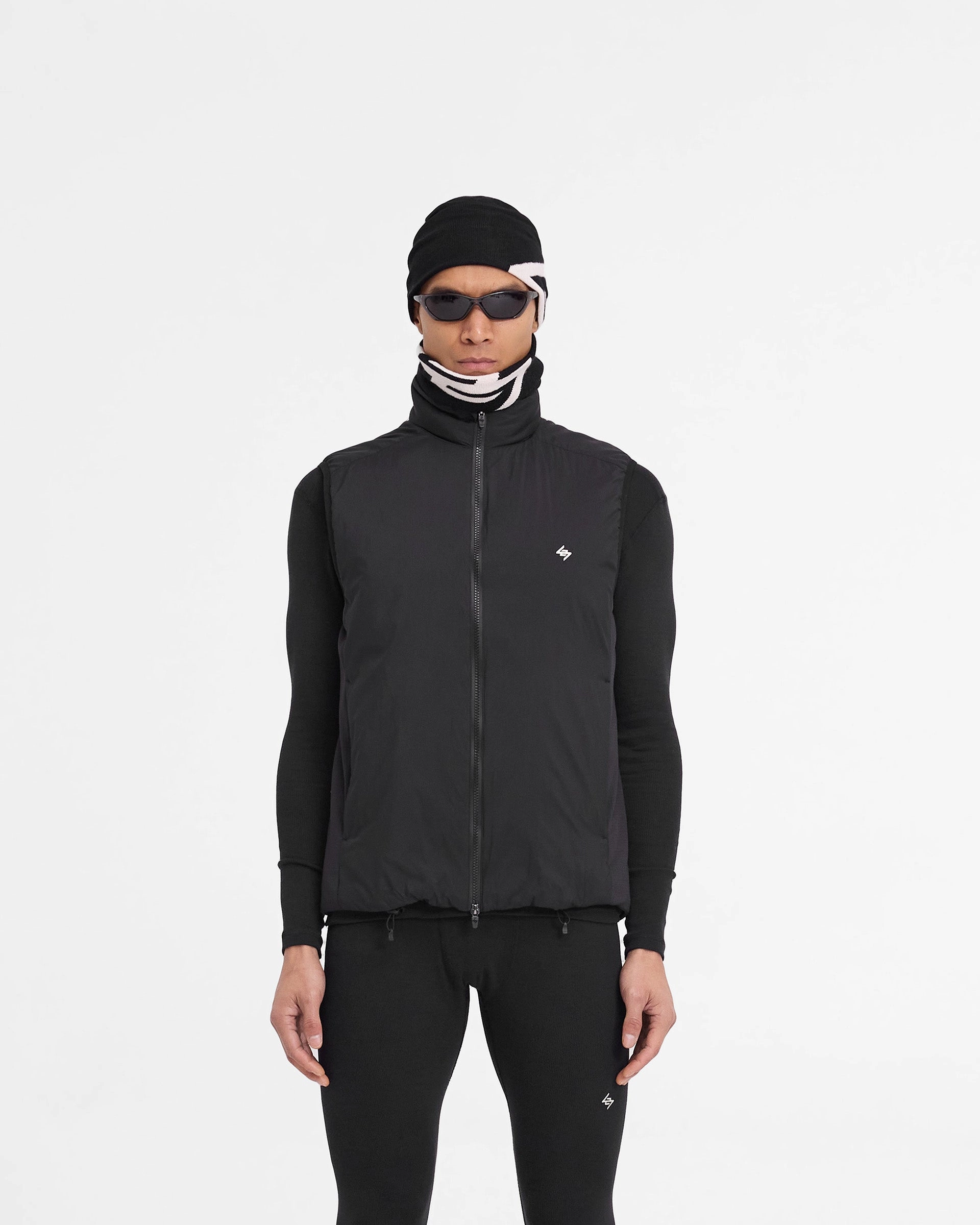 Convertible Collar Team 247 Insulated Gilet - Black