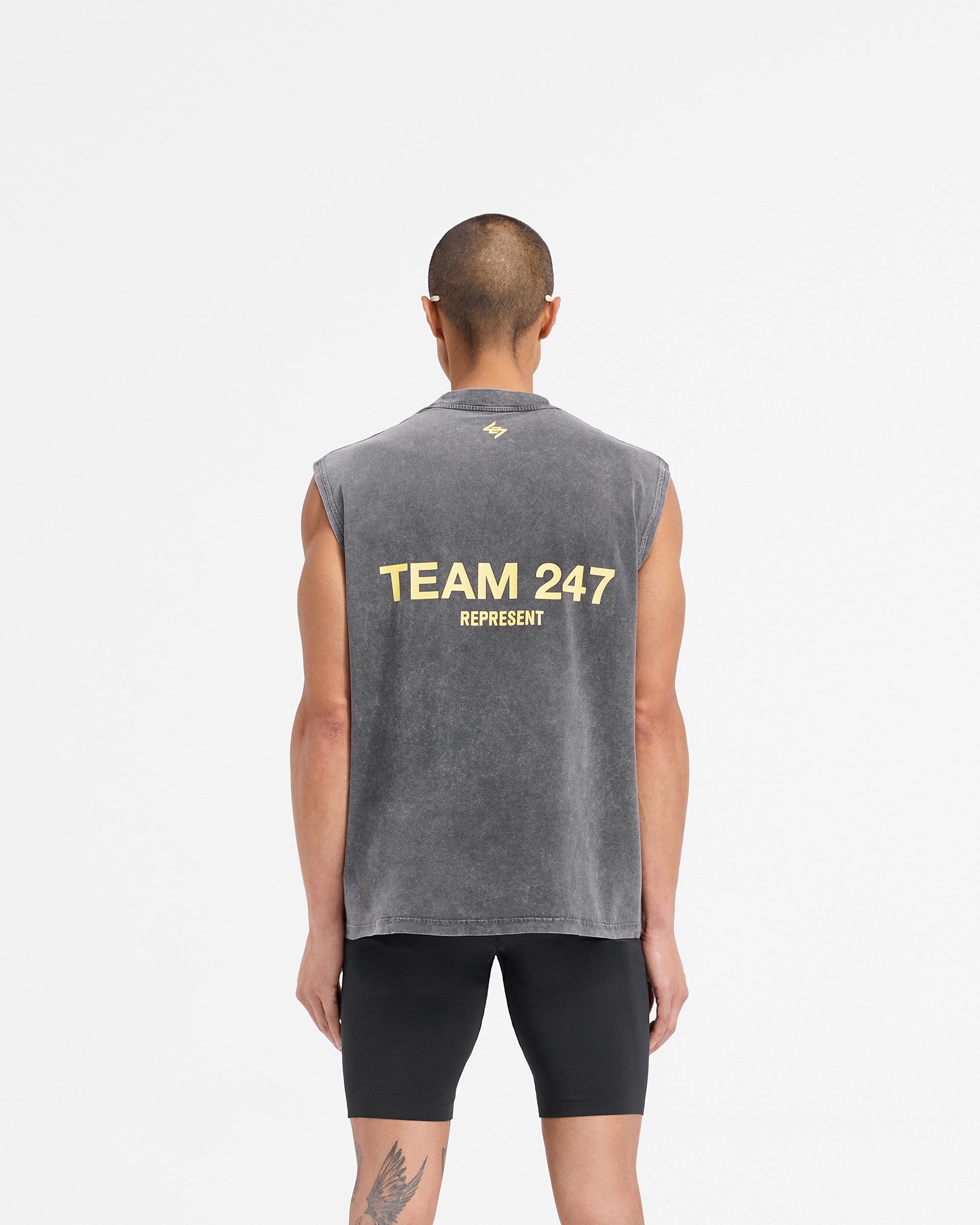Casual Choice Team 247 Oversized Tank - Pewter Lemon