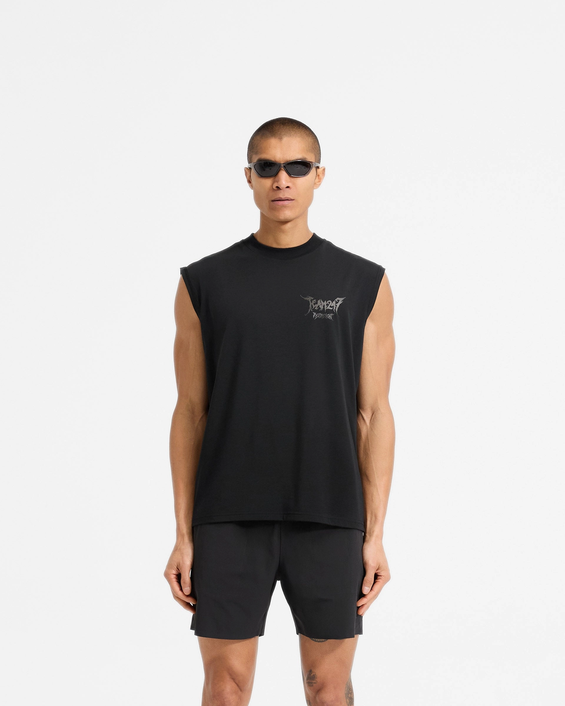 Fresh Style Trend Team 247 X END Oversized Tank - Jet Black