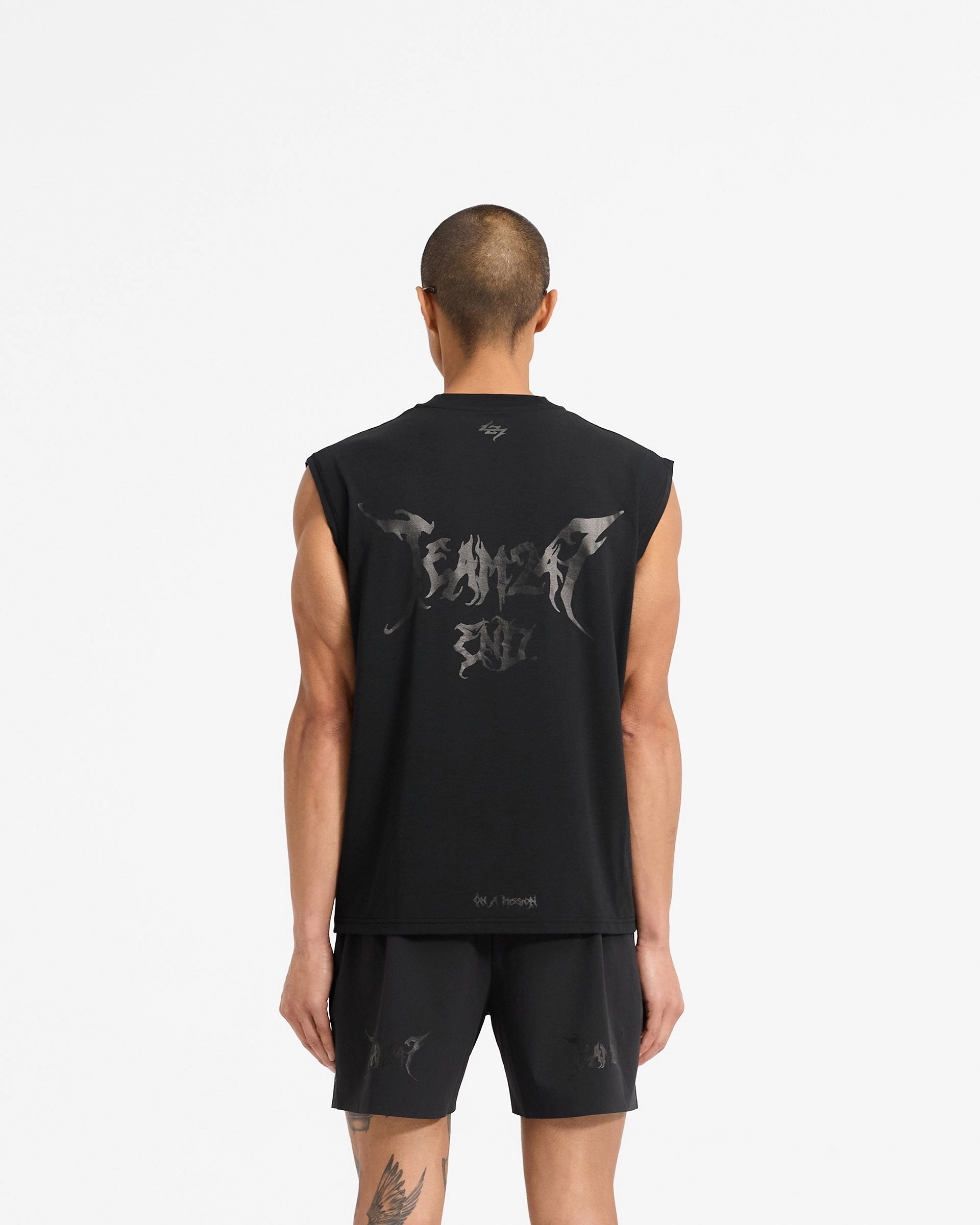 Cozy Hug Holiday Outfit Style Team 247 X END Oversized Tank - Jet Black