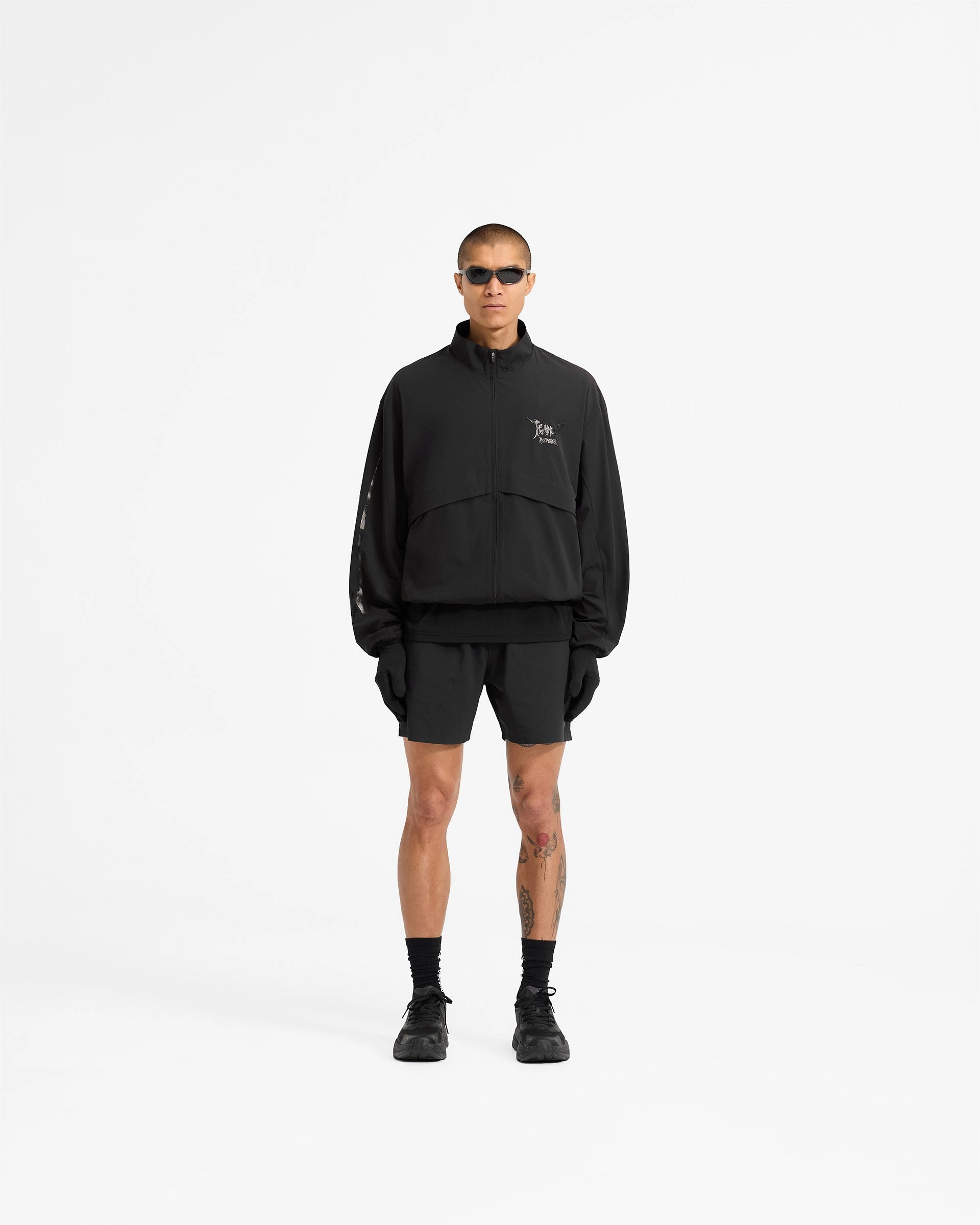 Camo Print Team 247 X END Track Jacket - Jet Black