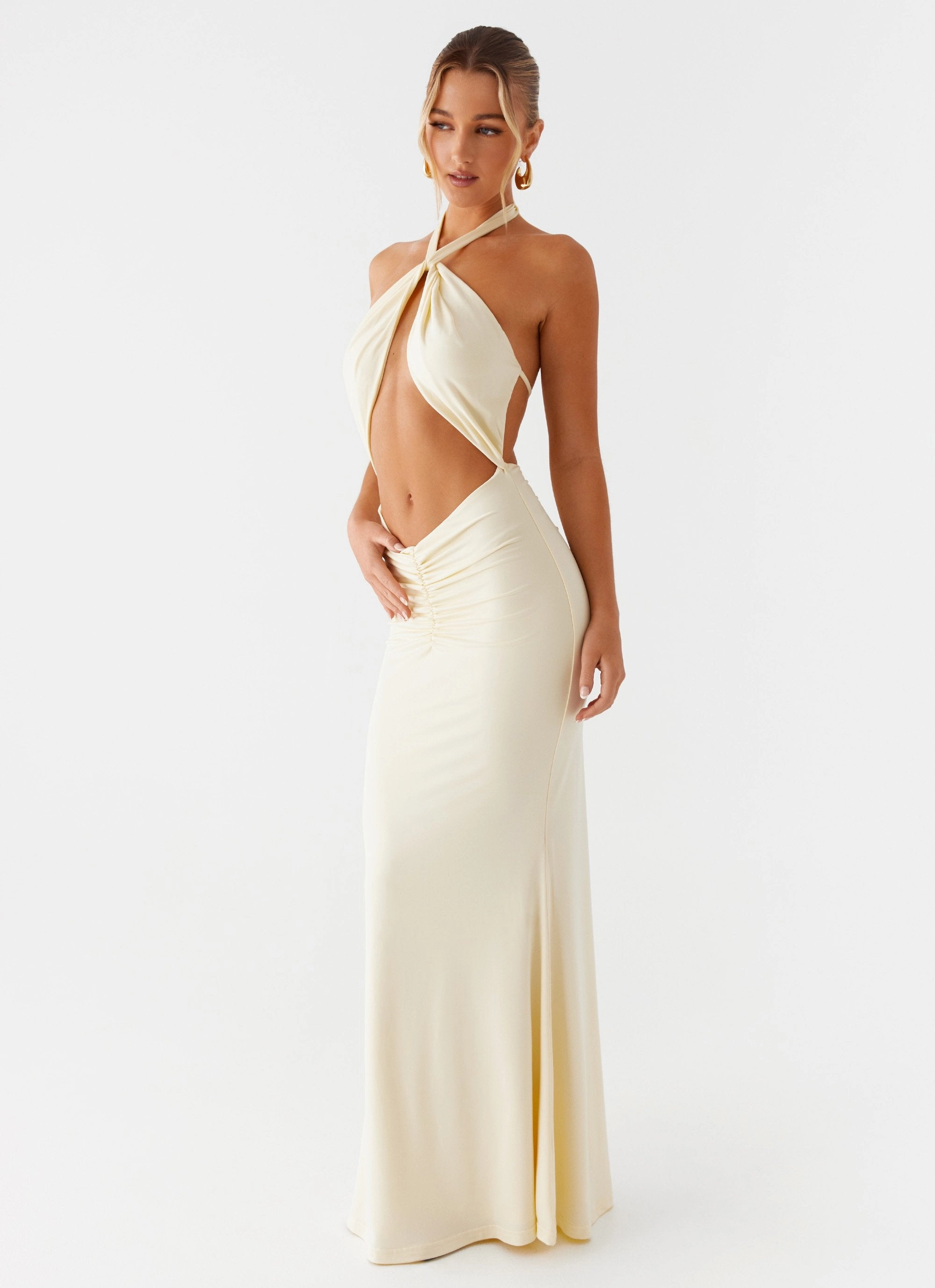 Perfect Wearable Double Take Maxi Dress - Yellow