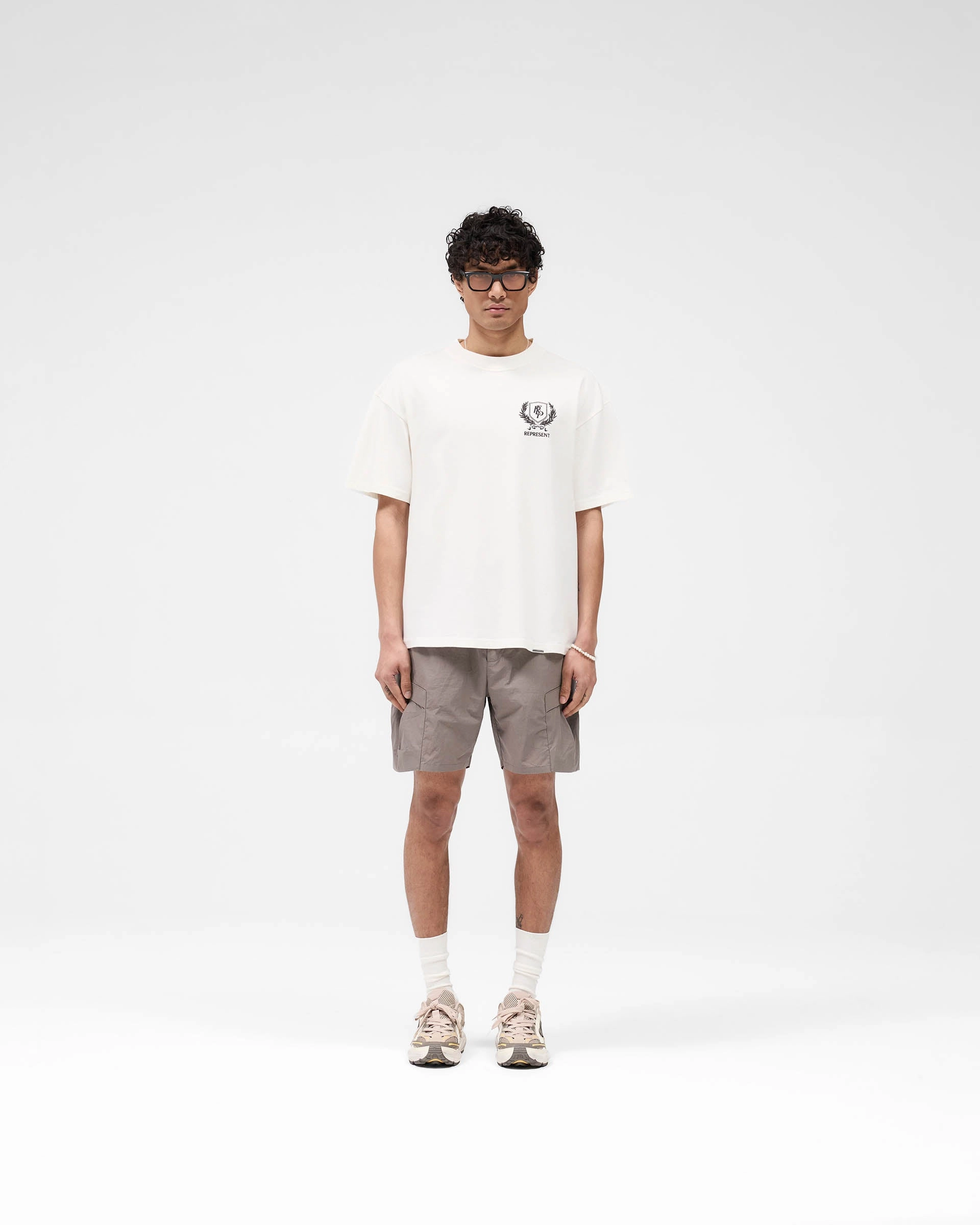 Stretch Layer Lounge Fit Tech Cargo Short - Mid Grey