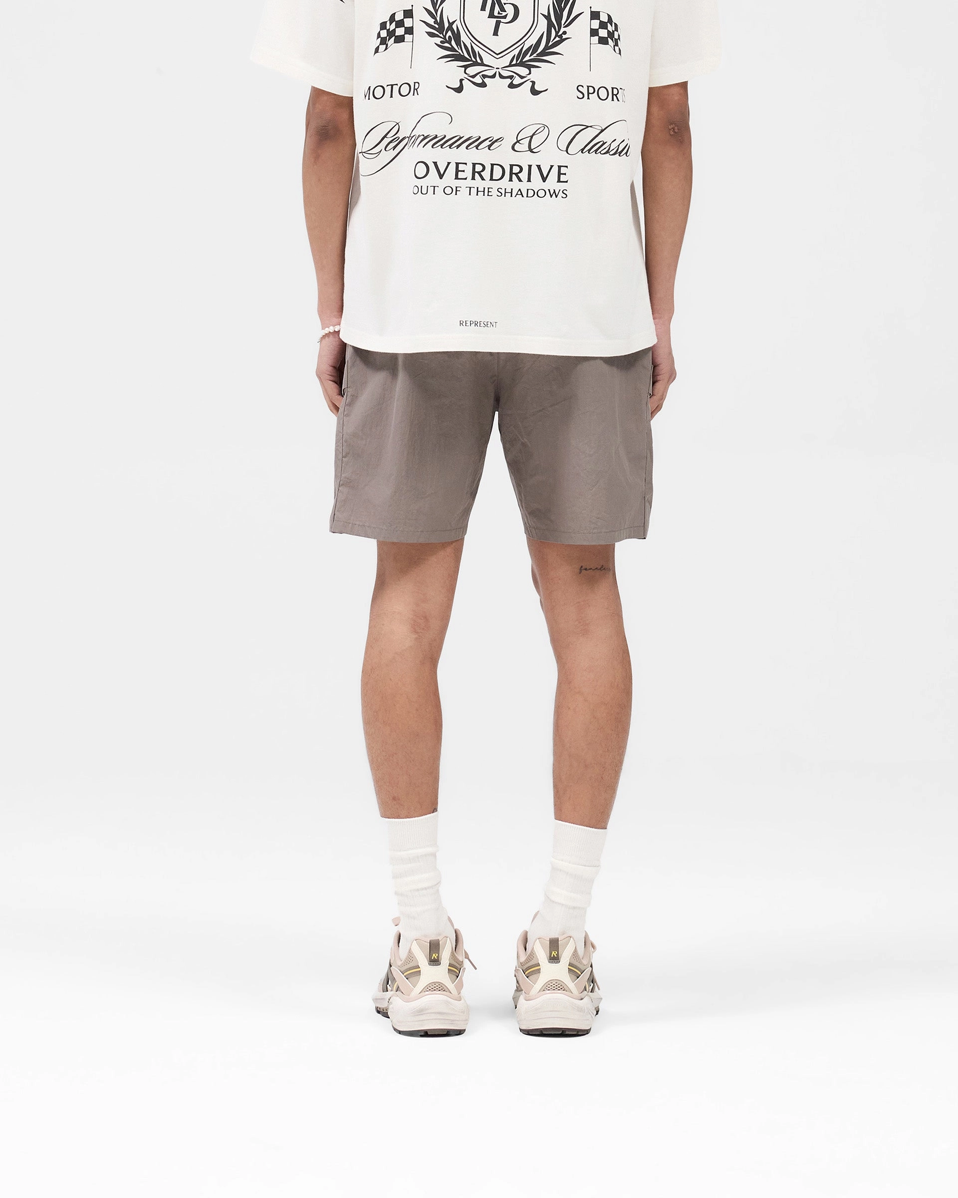 Tech Cargo Short - Mid Grey Anti Pill Surface Fitness Enthusiast