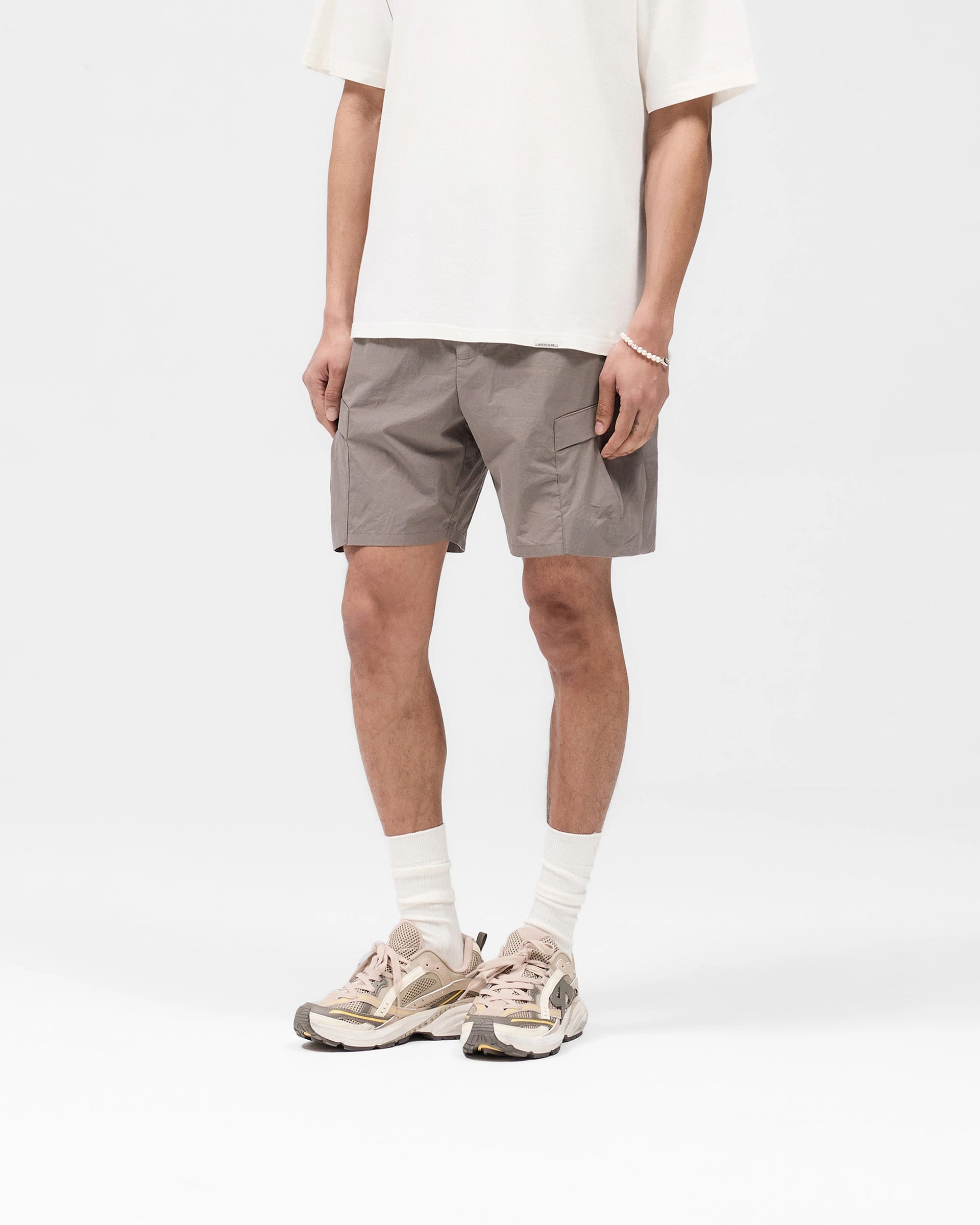 Fun Patterns Tech Cargo Short - Mid Grey