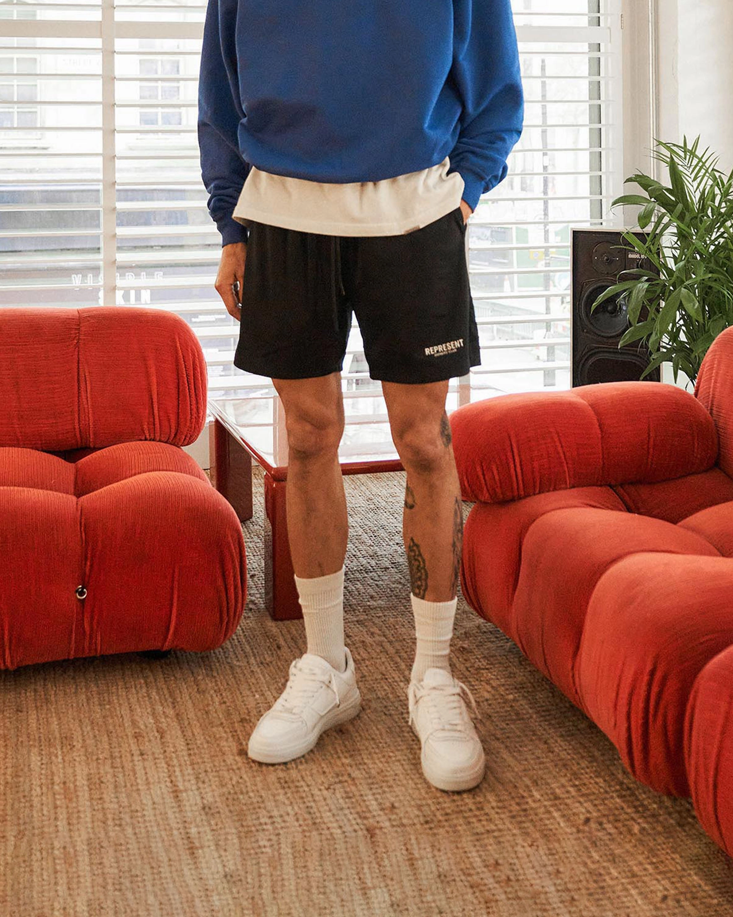 Dynamic Fit garden work Represent Owners Club Mesh Shorts - Black