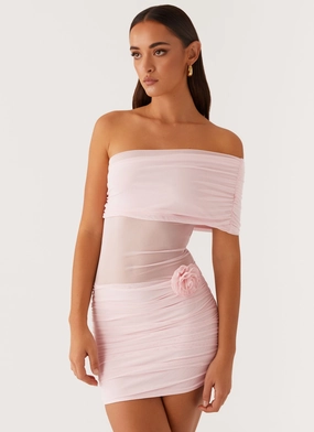 Teyana Mini Dress - Pink Confident Touch Cozy Touch