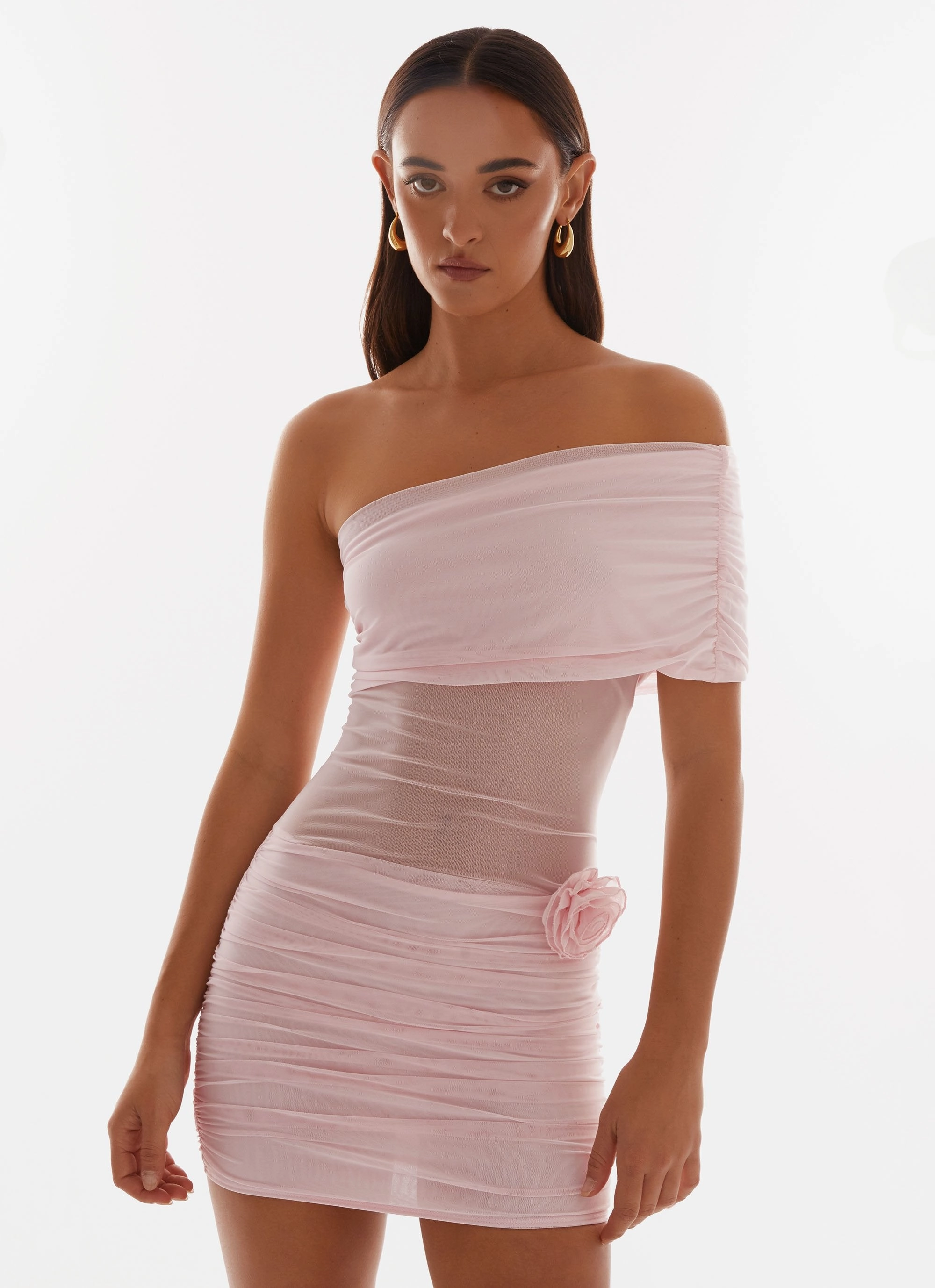 Pleated design Teyana Mini Dress - Pink