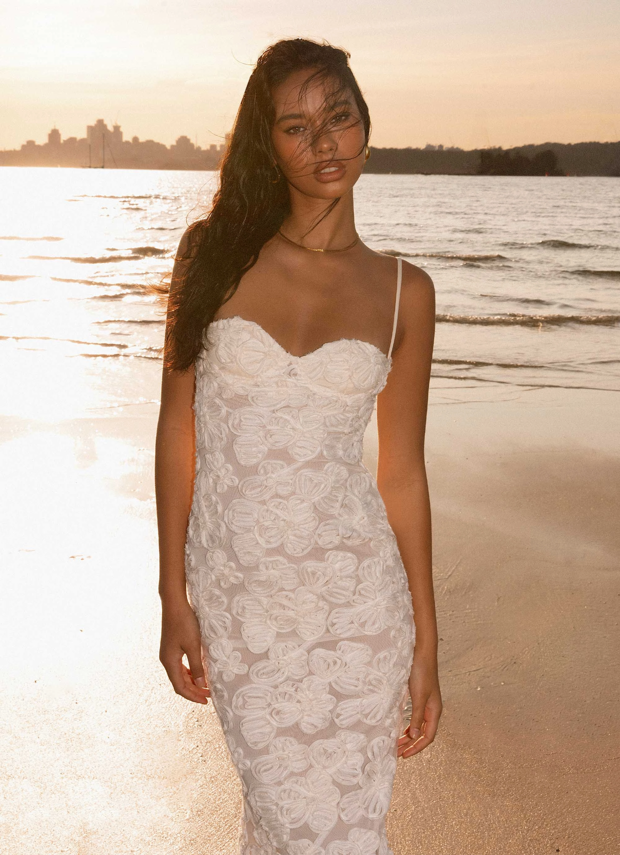 Comfortable and Flattering That Girl Maxi Dress - Ivory